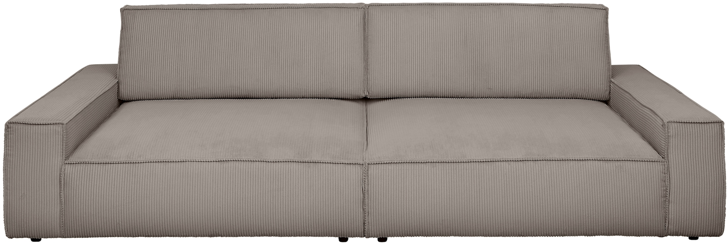 GOODproduct Big-Sofa »SHERWOOD XXL Cord, Big-Sofa (316cm), extra tiefe Sitzfläche 95 cm« bequemer Sitzkomfort, Cord u. Leinenoptik, Kedernaht