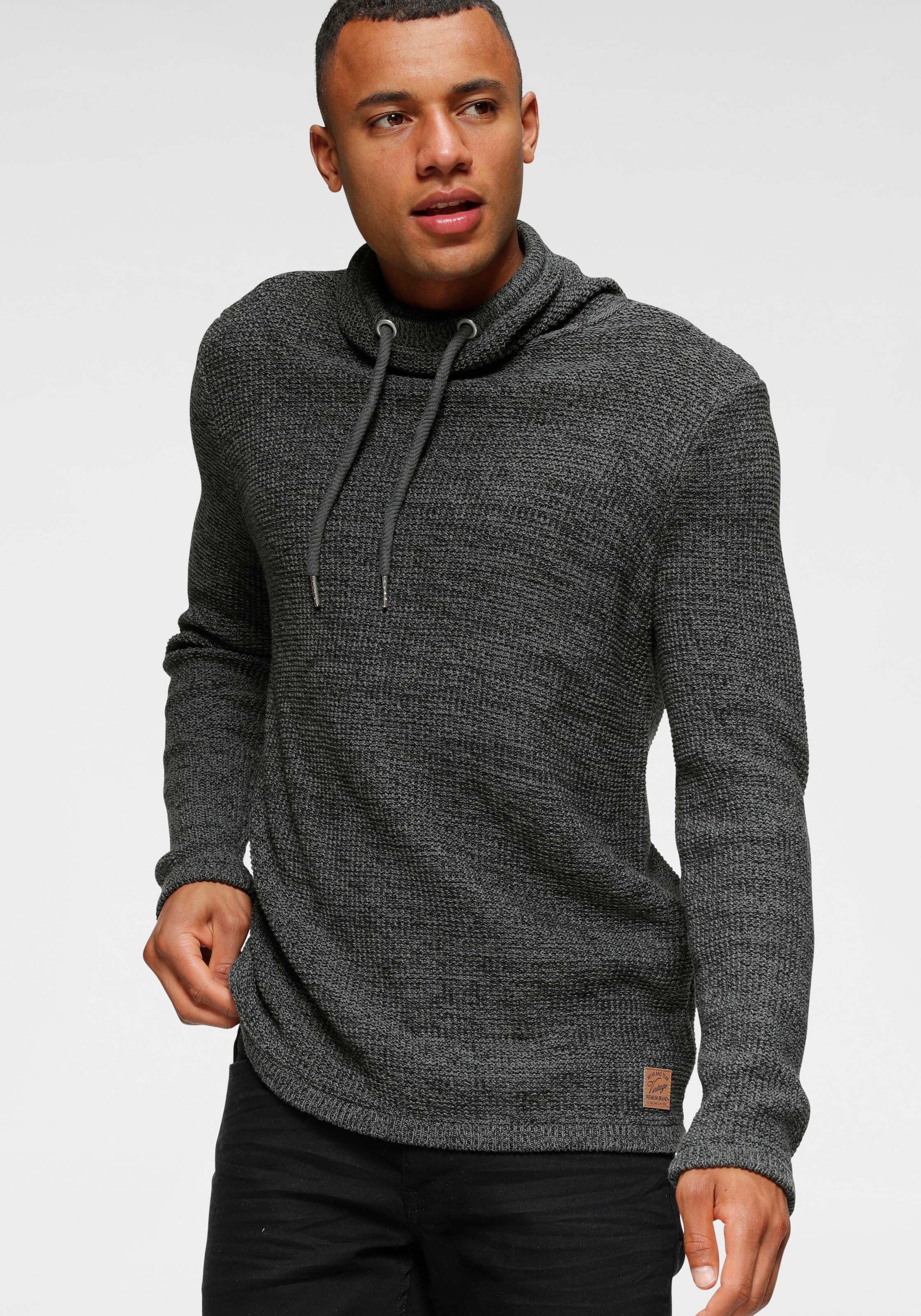 Image of John Devin Schalkragenpullover, in melange Garn bei Ackermann Versand Schweiz