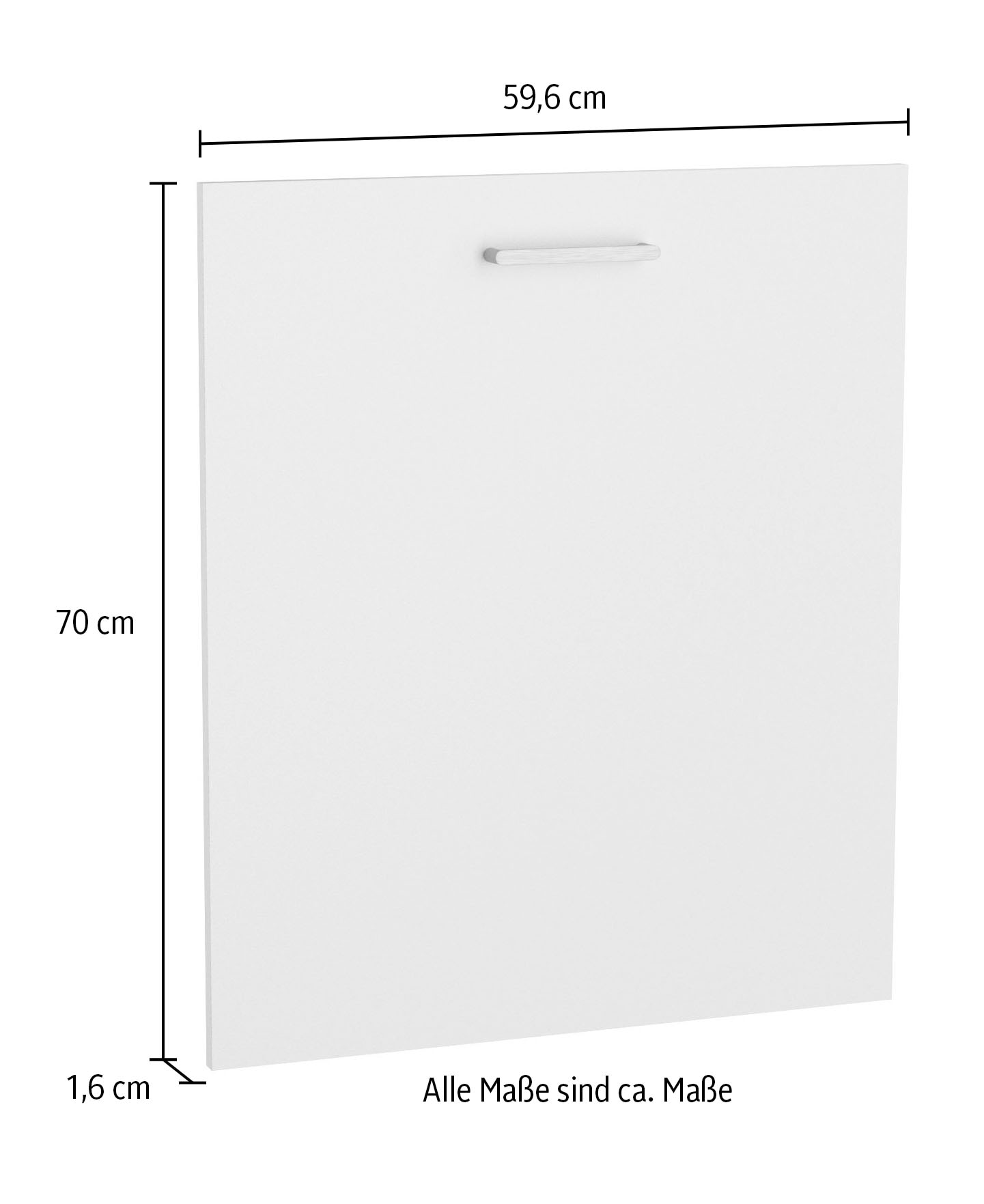 KOCHSTATION Panneau frontal »KS-Lucy« Breite 60 cm, Metallgriff, für vollintegrierten Geschirrspüler