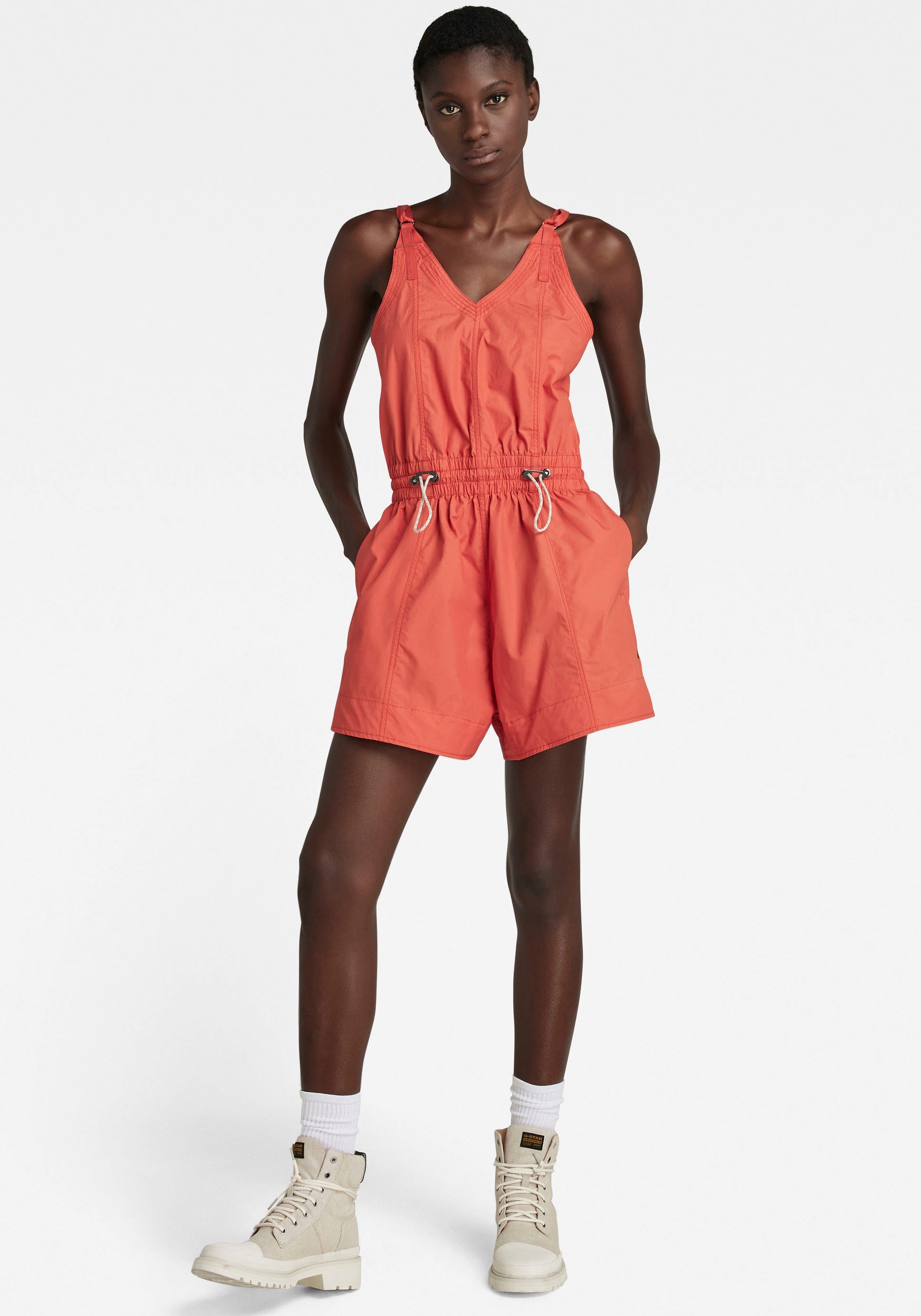 Image of G-Star RAW Jumpsuit »Jumpsuit Sleeveless summer playsuit«, mit elastischen Bund und Taillenriegel zur Weitenregulierung bei Ackermann Versand Schweiz