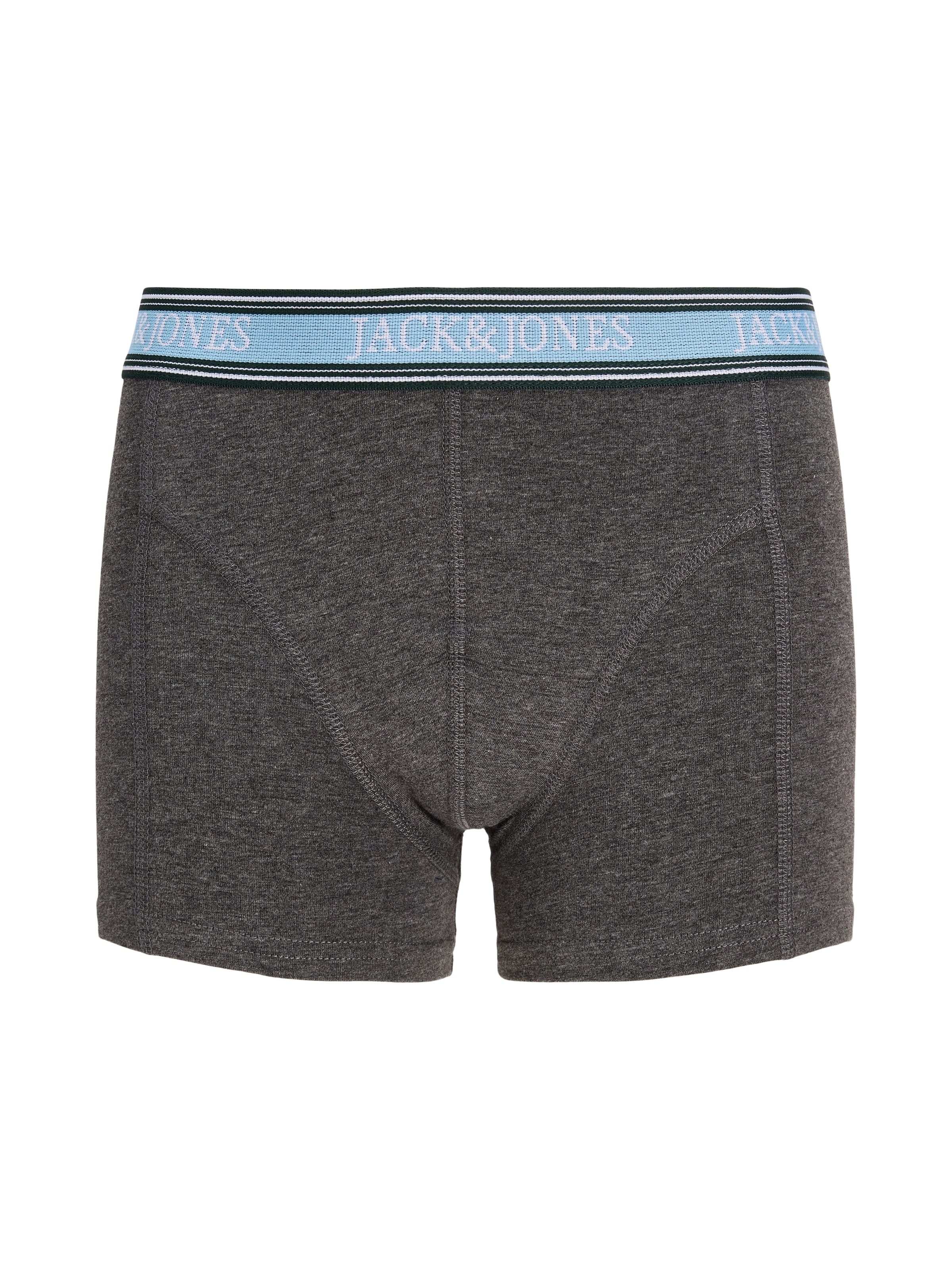 Jack & Jones Junior Tronc »JACFAZE SOLID TRUNKS 5 PACK JNR BTS« Paquet, 5 cuis mélange de coton, bord-côte élastique