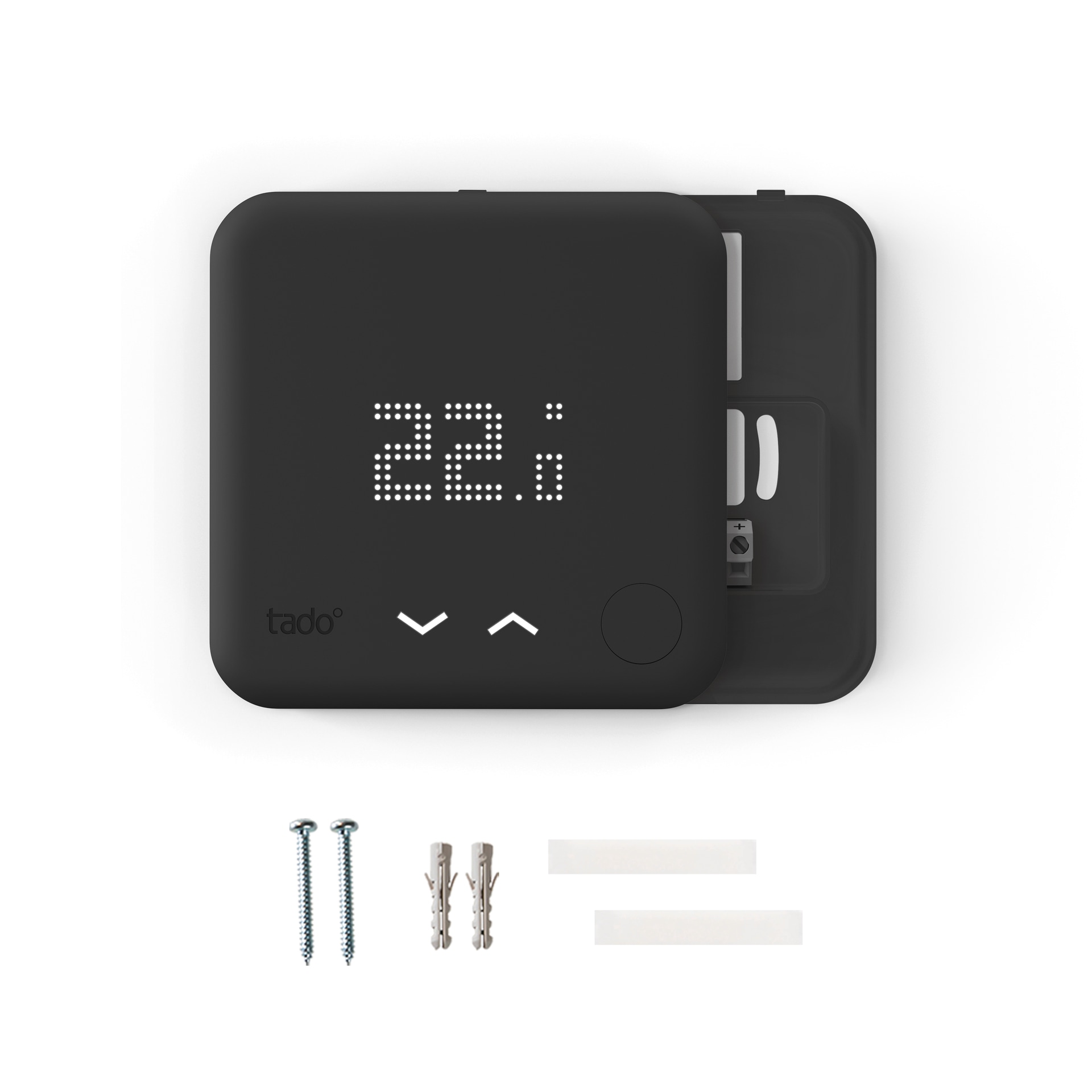 Tado Heizkörperthermostat »Starter Kit mit 2 Smarten Thermostaten V3+ (Verkabelt) Fussbodenheiz.«