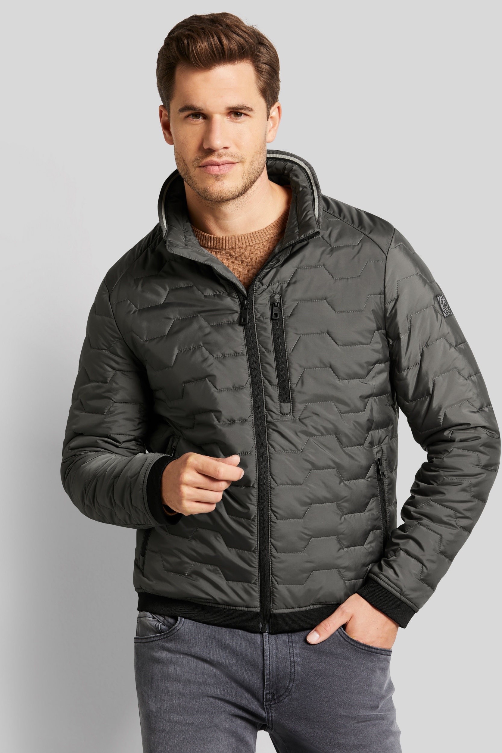 Image of bugatti Blouson ohne Kapuze mit modernem Stehkragen