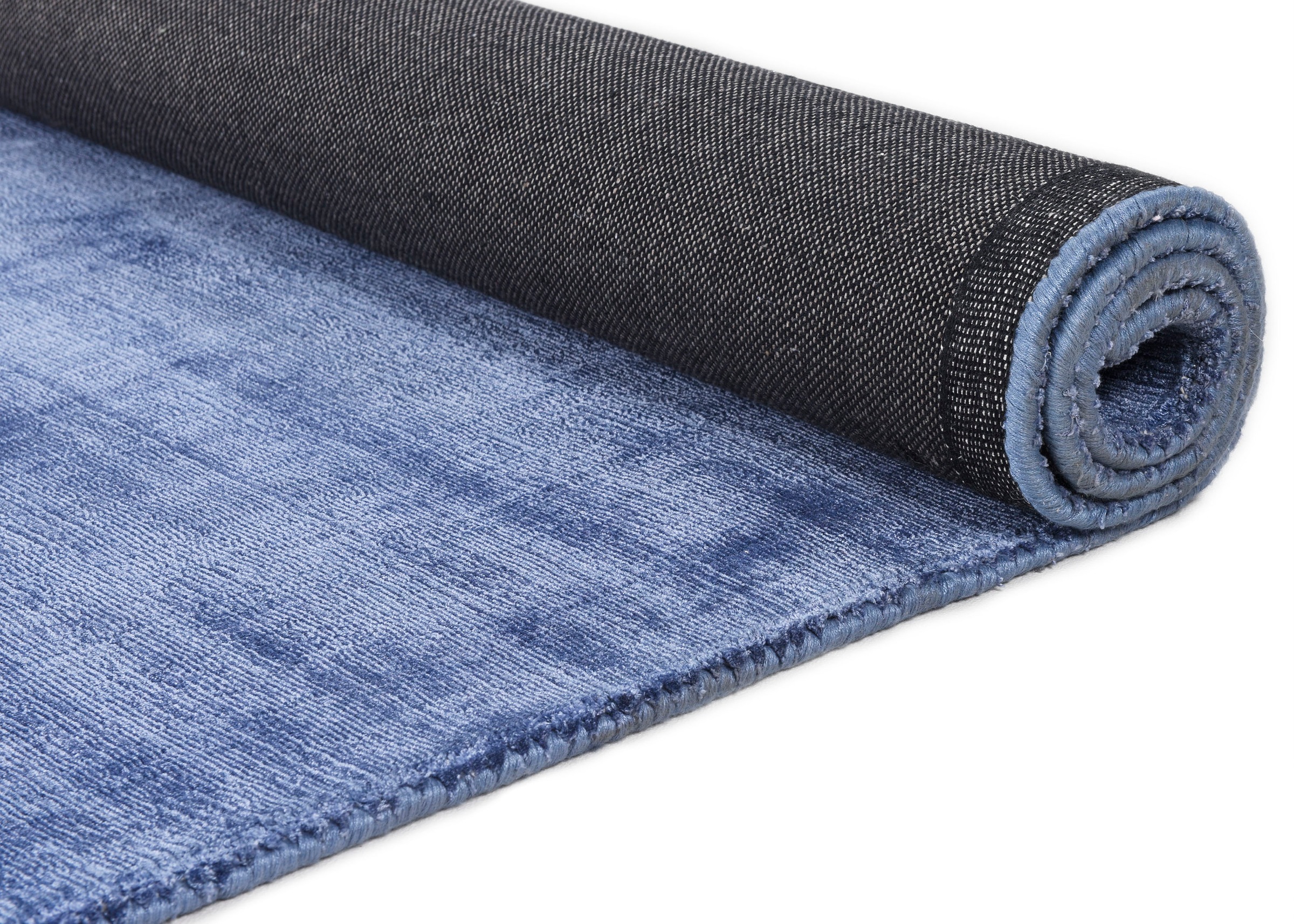 TOM TAILOR HOME Teppich »Shine uni«, rechteckig, 8 mm Höhe, Handweb Teppich, 100% Viskose, handgewebt, mit elegantem Schimmer