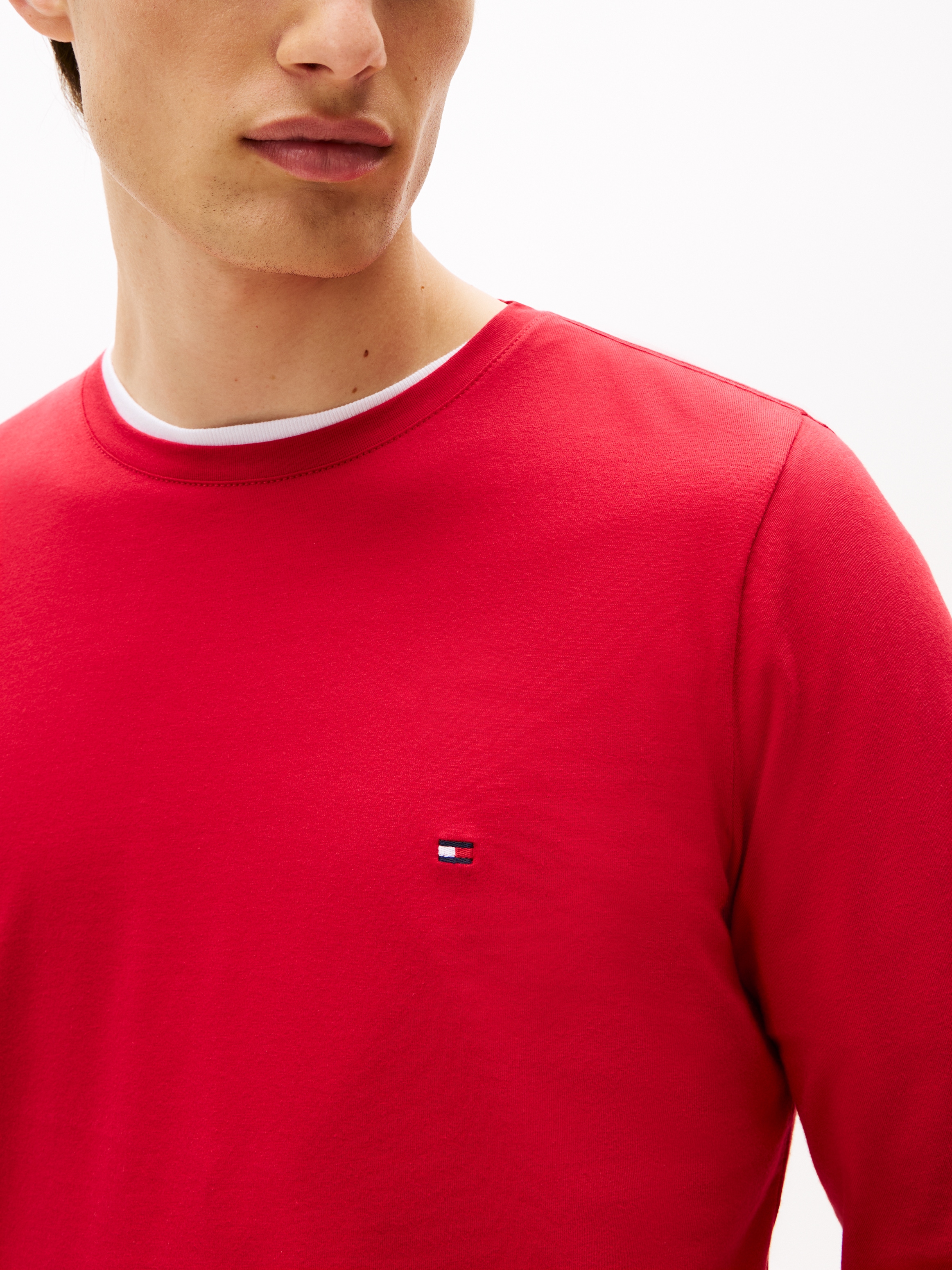 Tommy Hilfiger Langarmshirt »STRETCH SLIM FIT LONG SLEEVE«, aus Baumwollstretch
