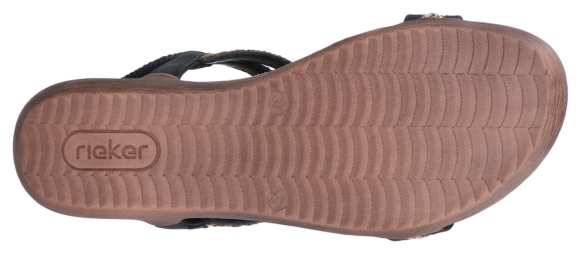 Rieker Sandale  chaussure d’été, chaussure de vacances, sandale à enfiler avec élastique