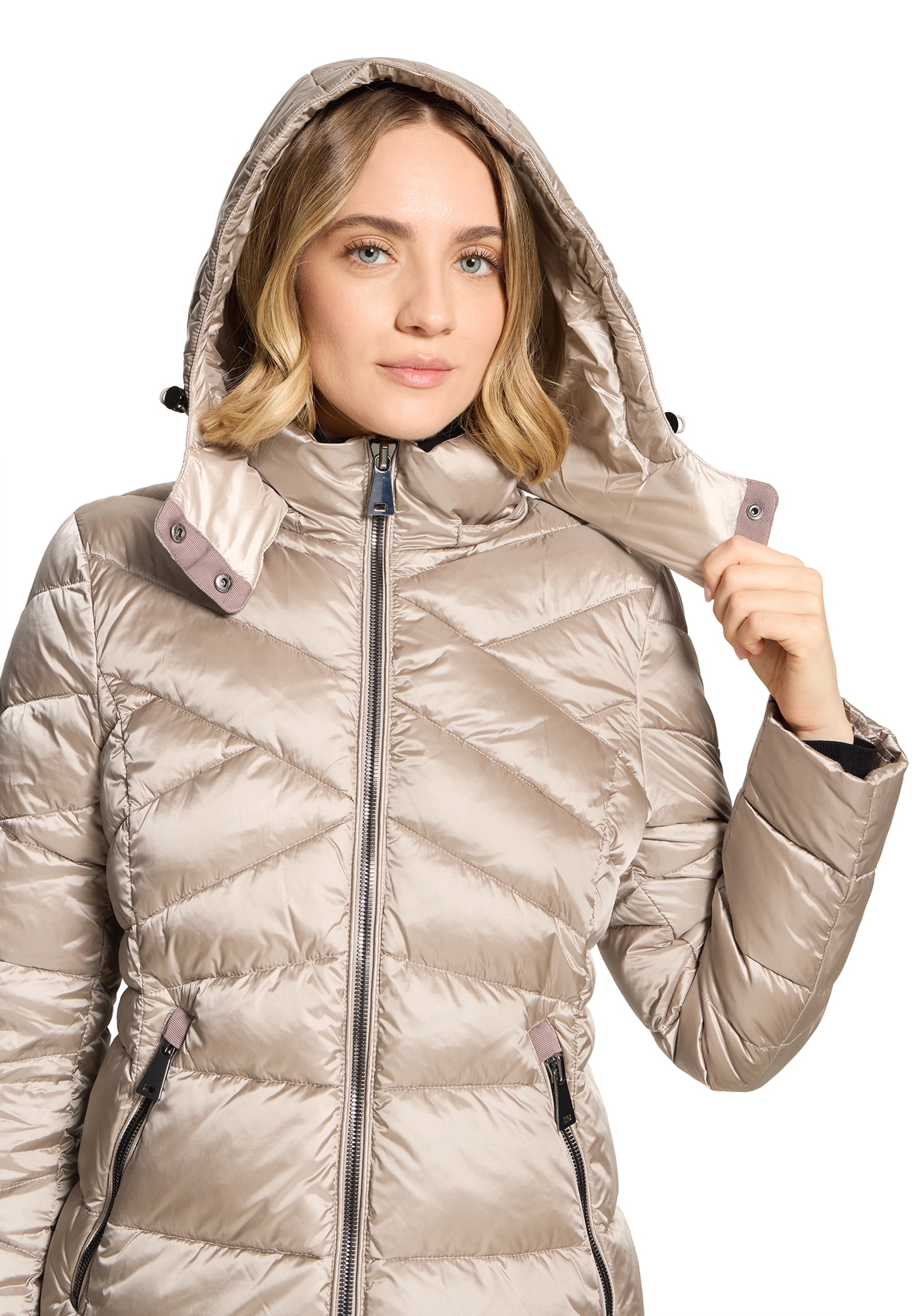Gil Bret Steppjacke mit Kapuze Winterjacke mit abnehmbarer Kapuze