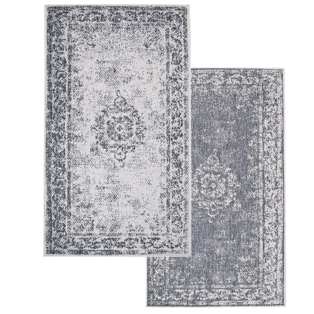 Carpet City Outdoorteppich »DUO RUG 5577« rechteckig 5 mm Höhe Wendeteppich Wetterfest In- & Outdoor, Balkon, Terrasse, Wohnzimmer