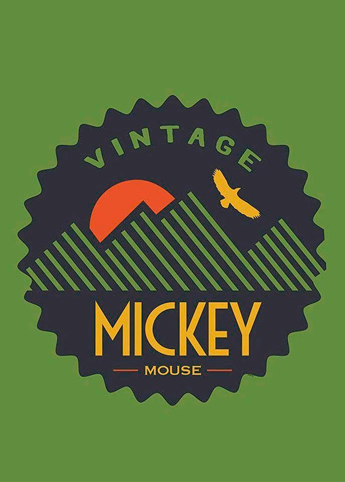 Image of Komar Bild "Mickey Mouse Vintage" Disney 1 Stk. tlg. Wandbild zur Dekoration im Kinderzimmer - ohne Rahmen