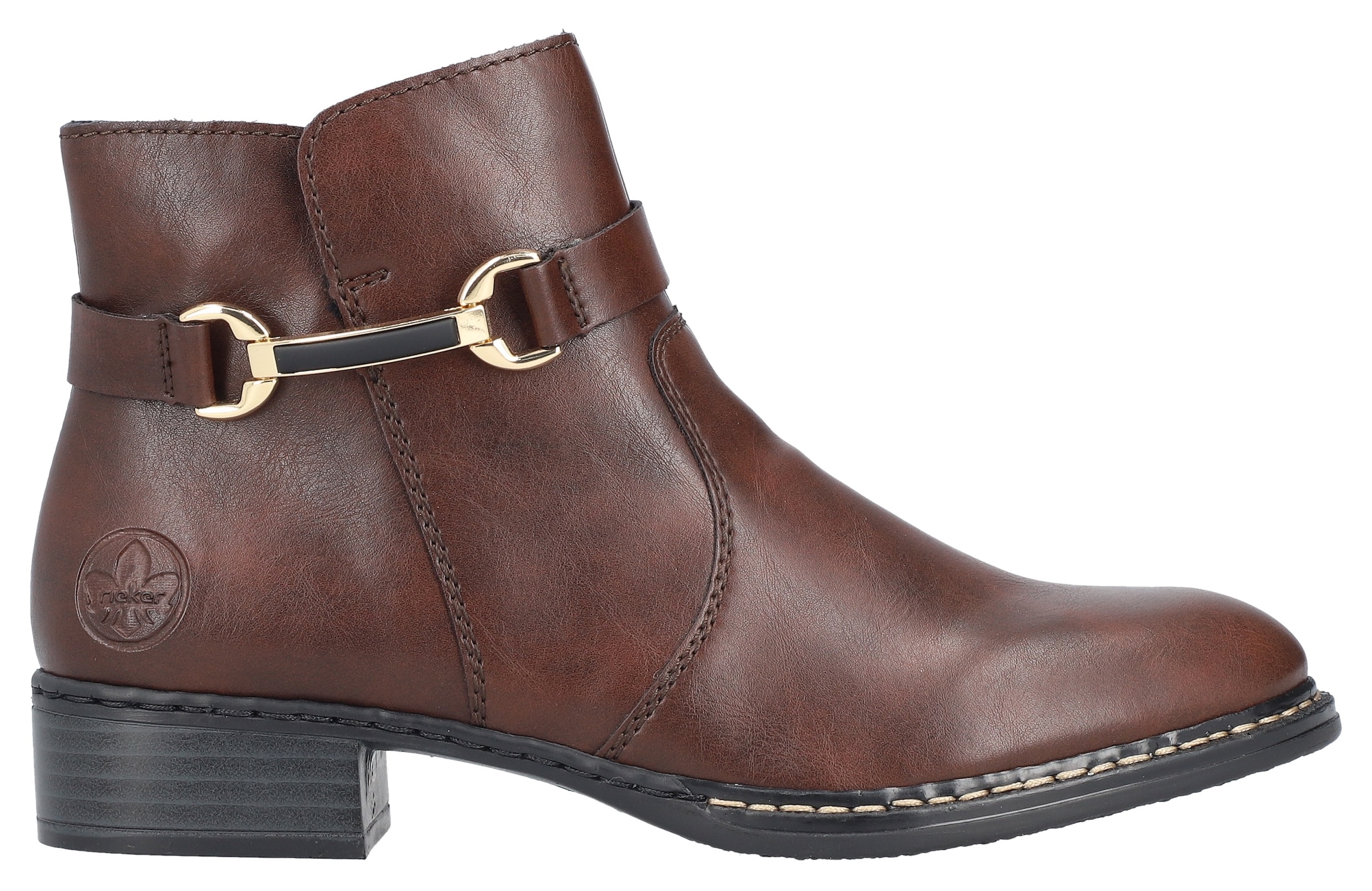 Rieker Stiefelette, Business-Stiefelette, Boots, mit Innenreissverschluss, schmale Form