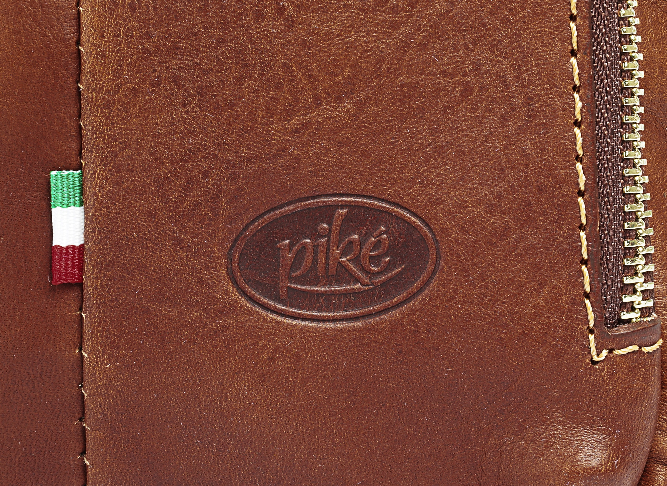 Piké Umhängetasche, echt Leder, Made in Italy
