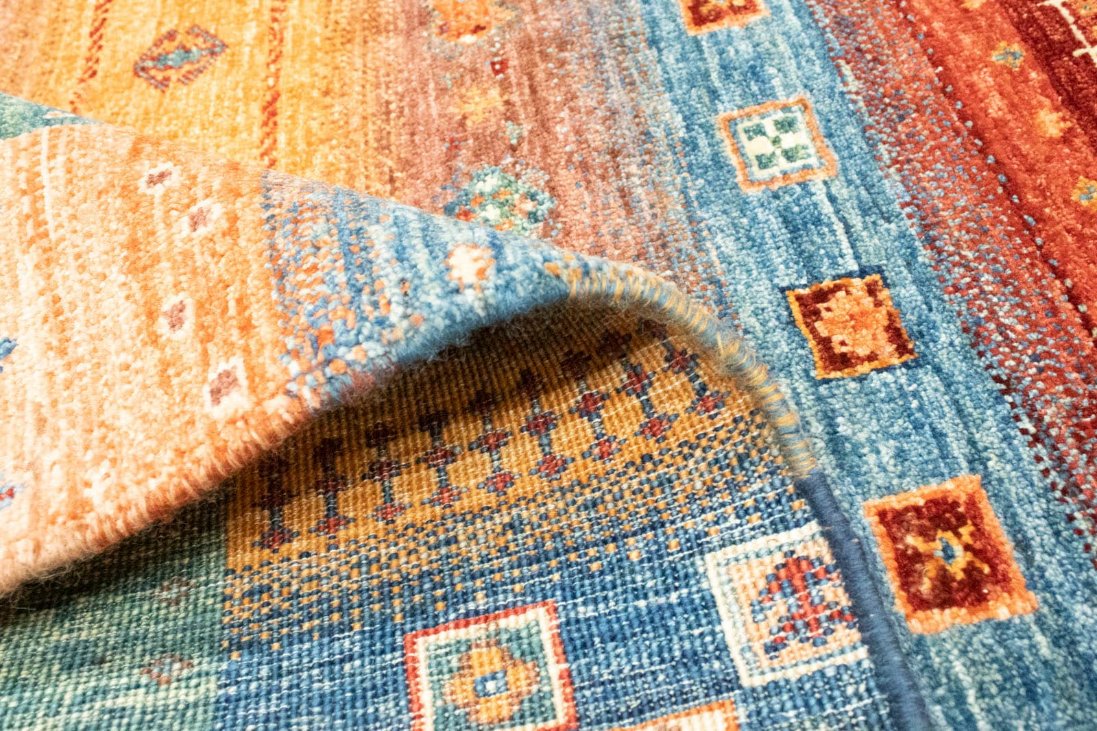 Wollteppich »Loribaft Teppich mehrfarbig«, morgenland handgeknüpft rechteckig, handgeknüpft im %SALE!