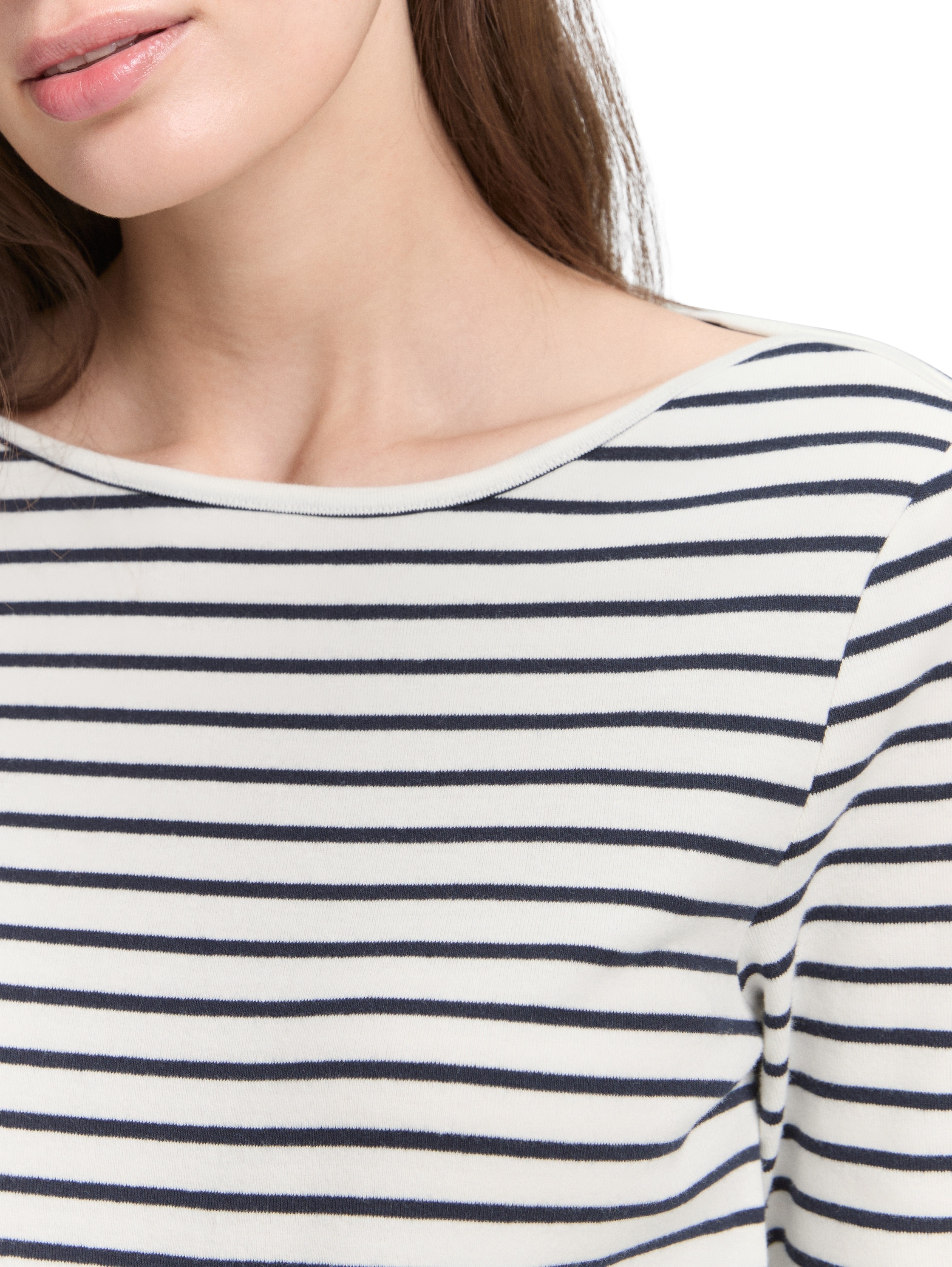 TOM TAILOR Langarmshirt, mit Streifen Muster