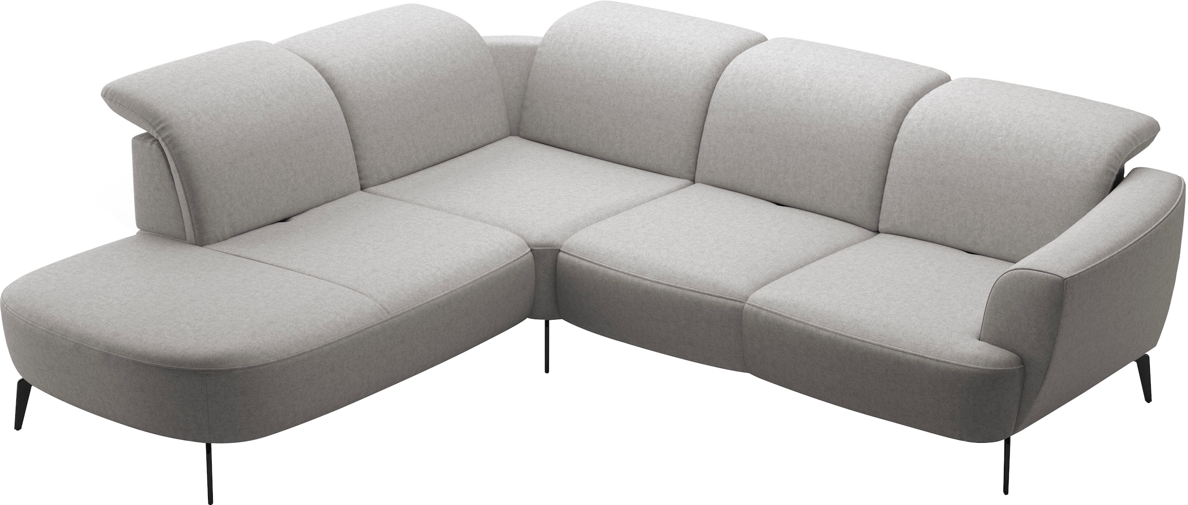 sit&more Canapé d'angle »Zoe« ink.Sitztiefenverstellung, wahlweise mit Kopfteilverstellung