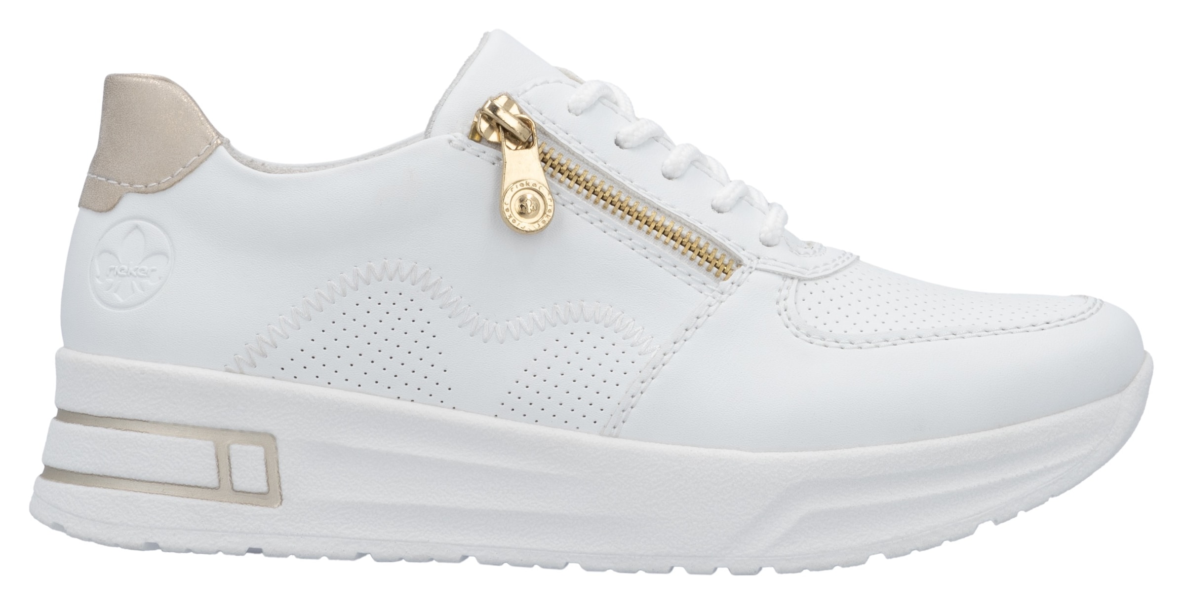 Rieker Baskets à plateforme  , Halbschuh, Schnürschuh, Freizeitsneaker mit Reissverschluss
