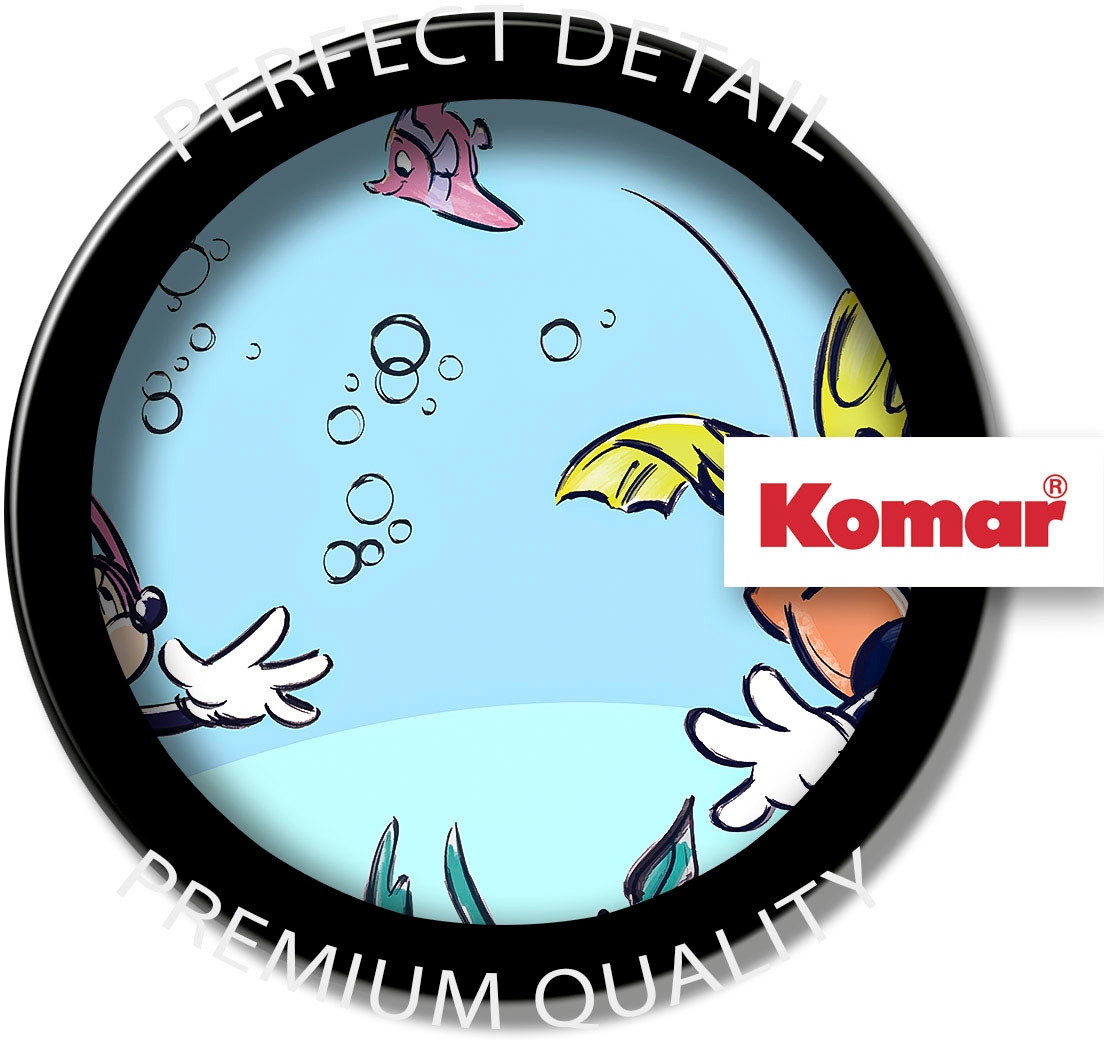 Komar Fototapete »Digitaldruck Vlies - Mickey & Minnie Coral Reef - Grösse 300 x 250 cm«, bedruckt, Kinderzimmer