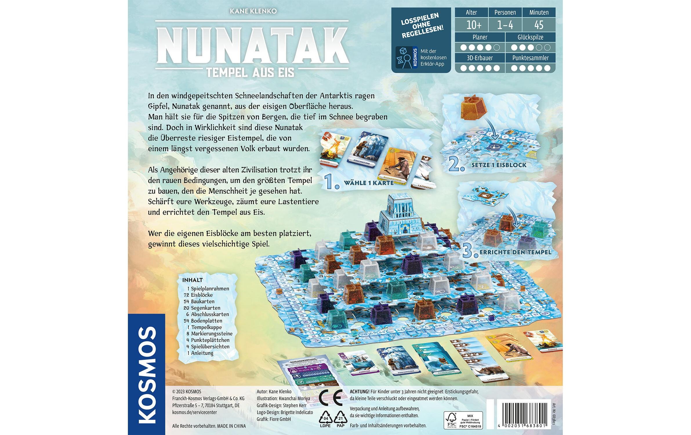 Kosmos Spiel »Nunatak – Tempel aus Eis -DE-«