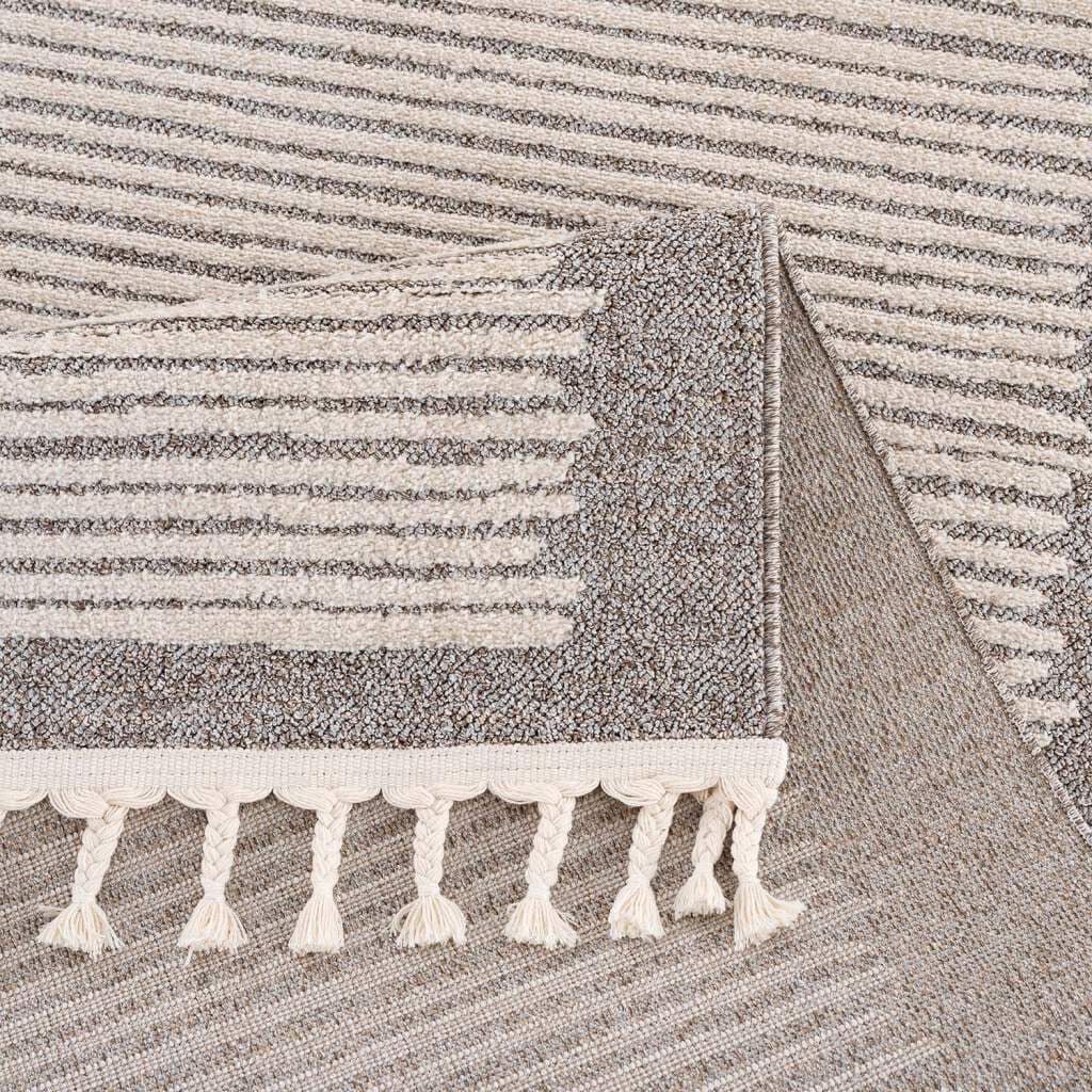 Carpet City Teppich »Art 2231«, rechteckig, 7 mm Höhe, Läufer, Kurzflor, mit Kettfäden, Streifen-Muster