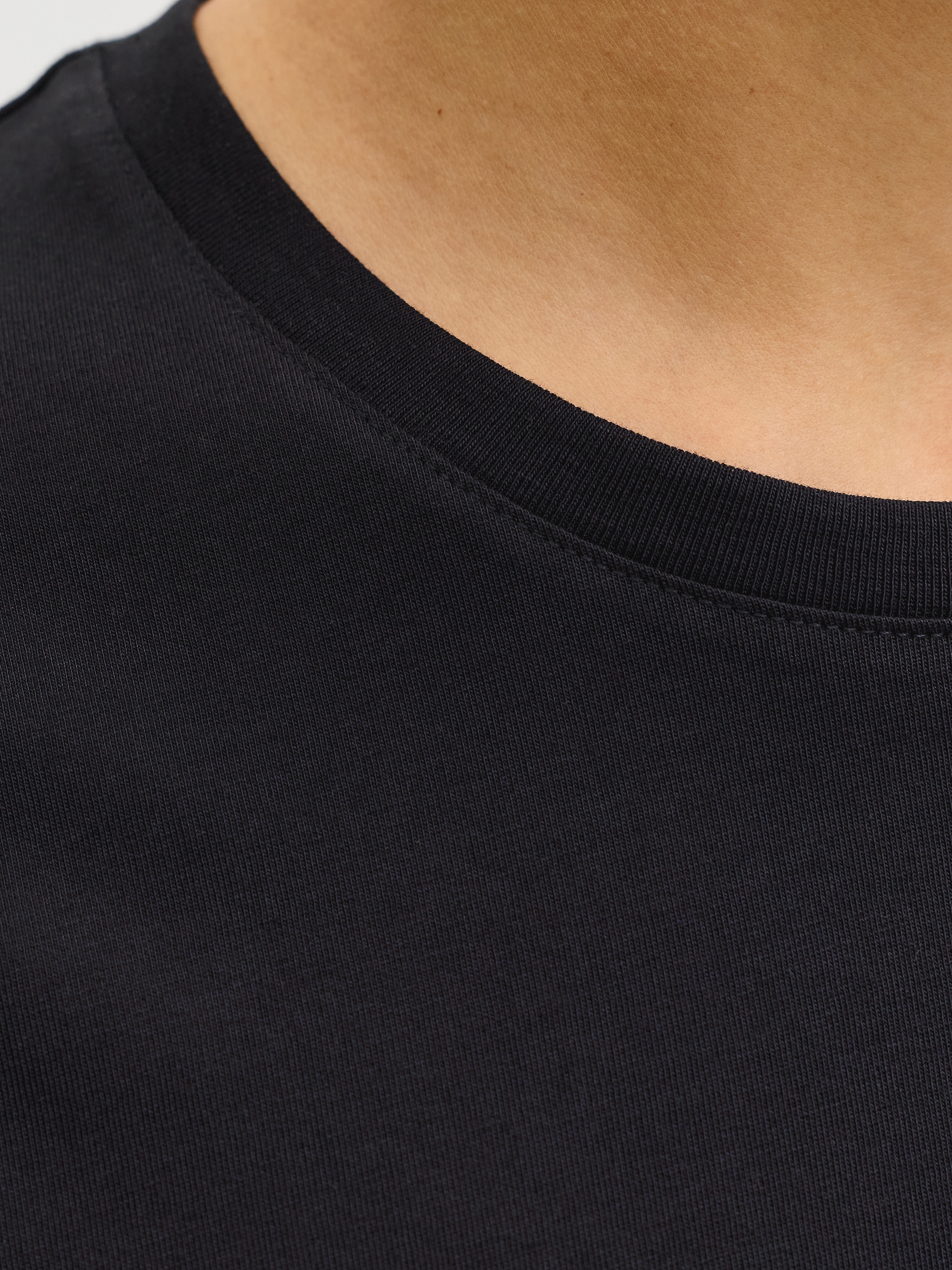 Jack & Jones Rundhalsshirt »JJEDOVER DENIM TEE SS O-NECK SN« mit Logobranding