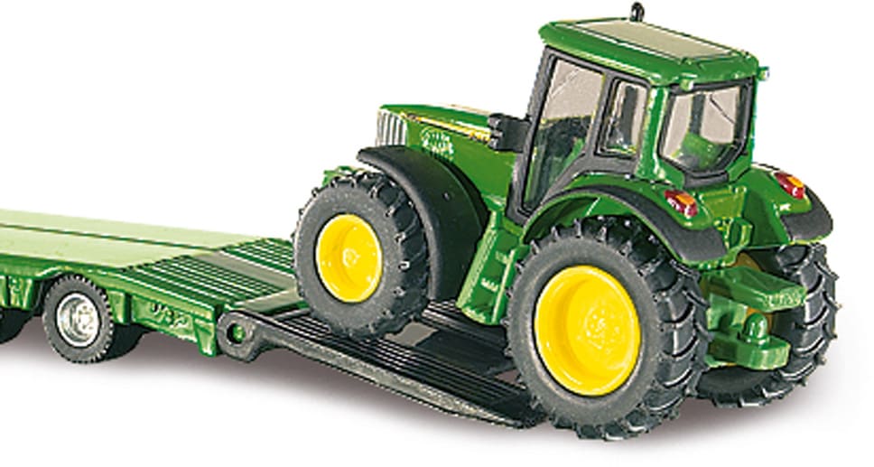 Siku Spielzeug-LKW »SIKU Farmer, Tieflader mit John Deere Trakoren (1837)«