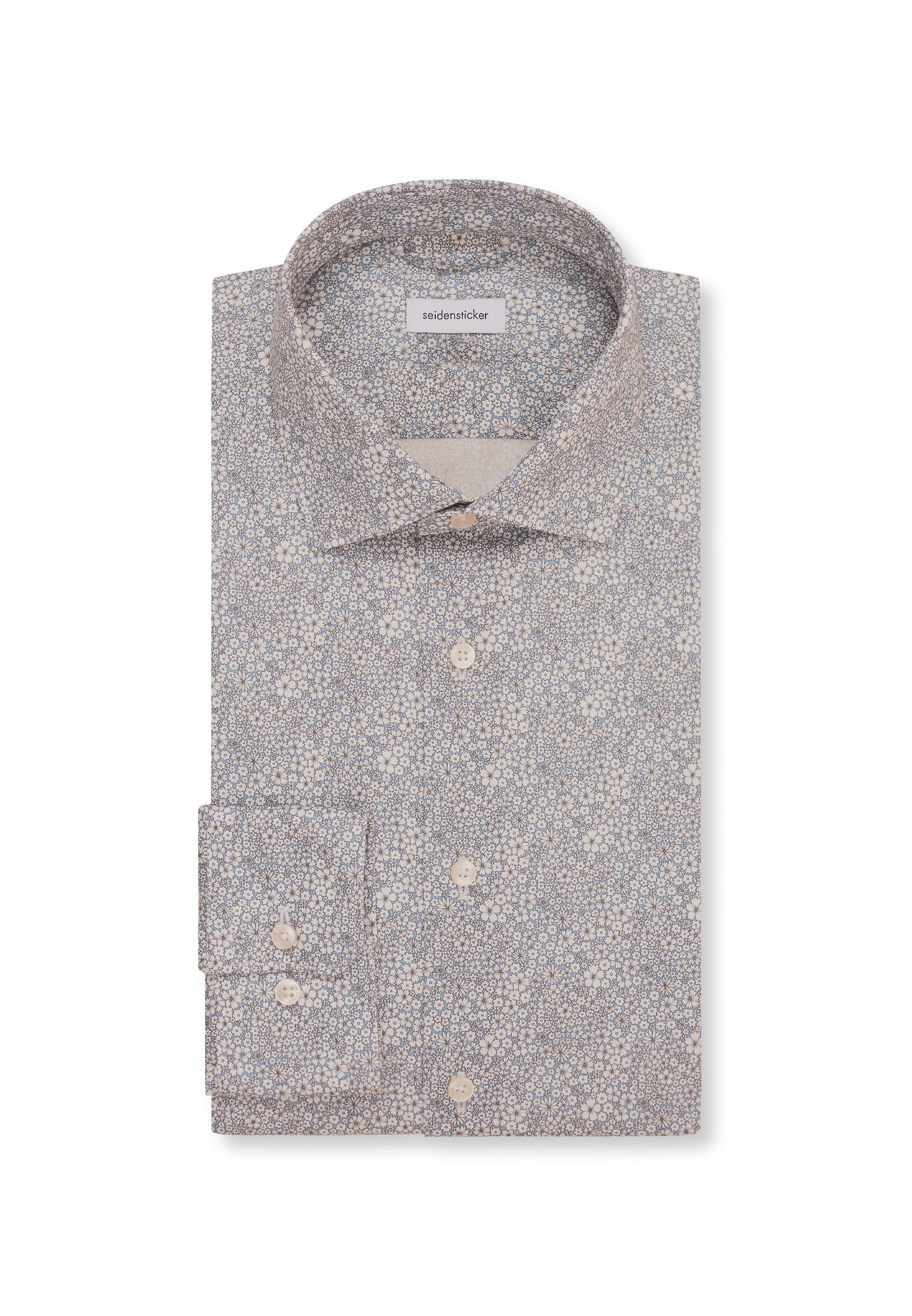 seidensticker Businesshemd »Slim« Slim 1/1 Kentkragen Floral
