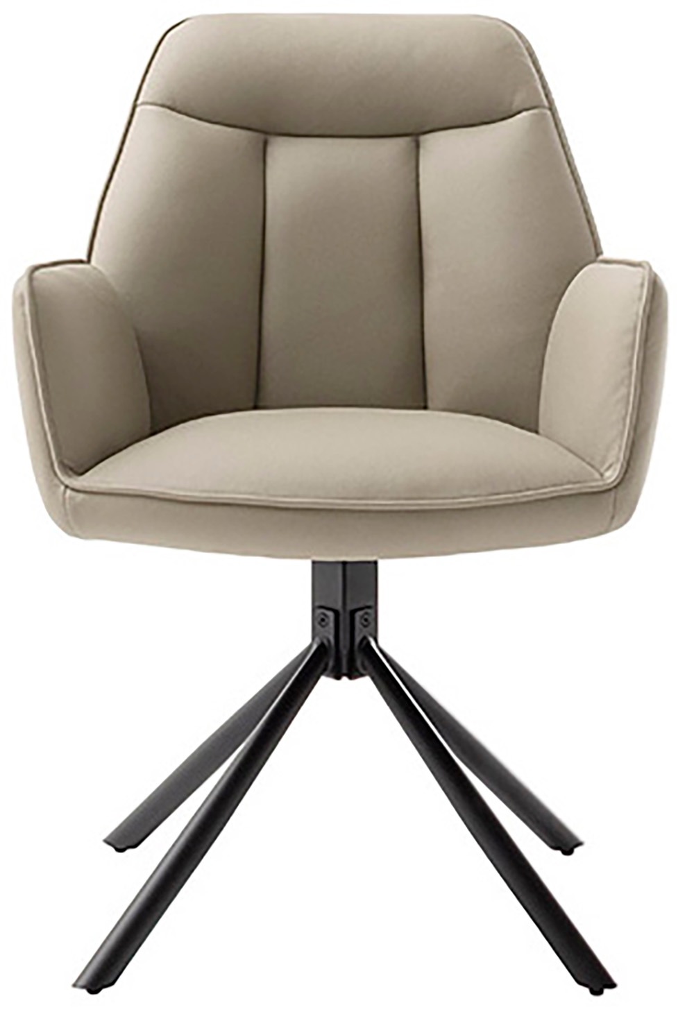 MCA furniture Armlehnstuhl »RAFAELA Esszimmerstuhl (2er Set) - Stuhl« () 180° drehbar, Metall, Mikrofaser, belastbar 120 kg, 2er Set