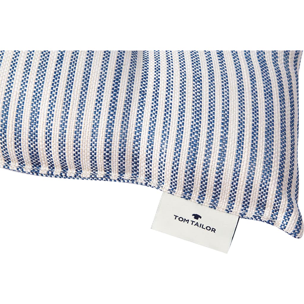 TOM TAILOR HOME Stuhlkissen »Fresh Stripe«, mit modernem Nadelstreifendessin