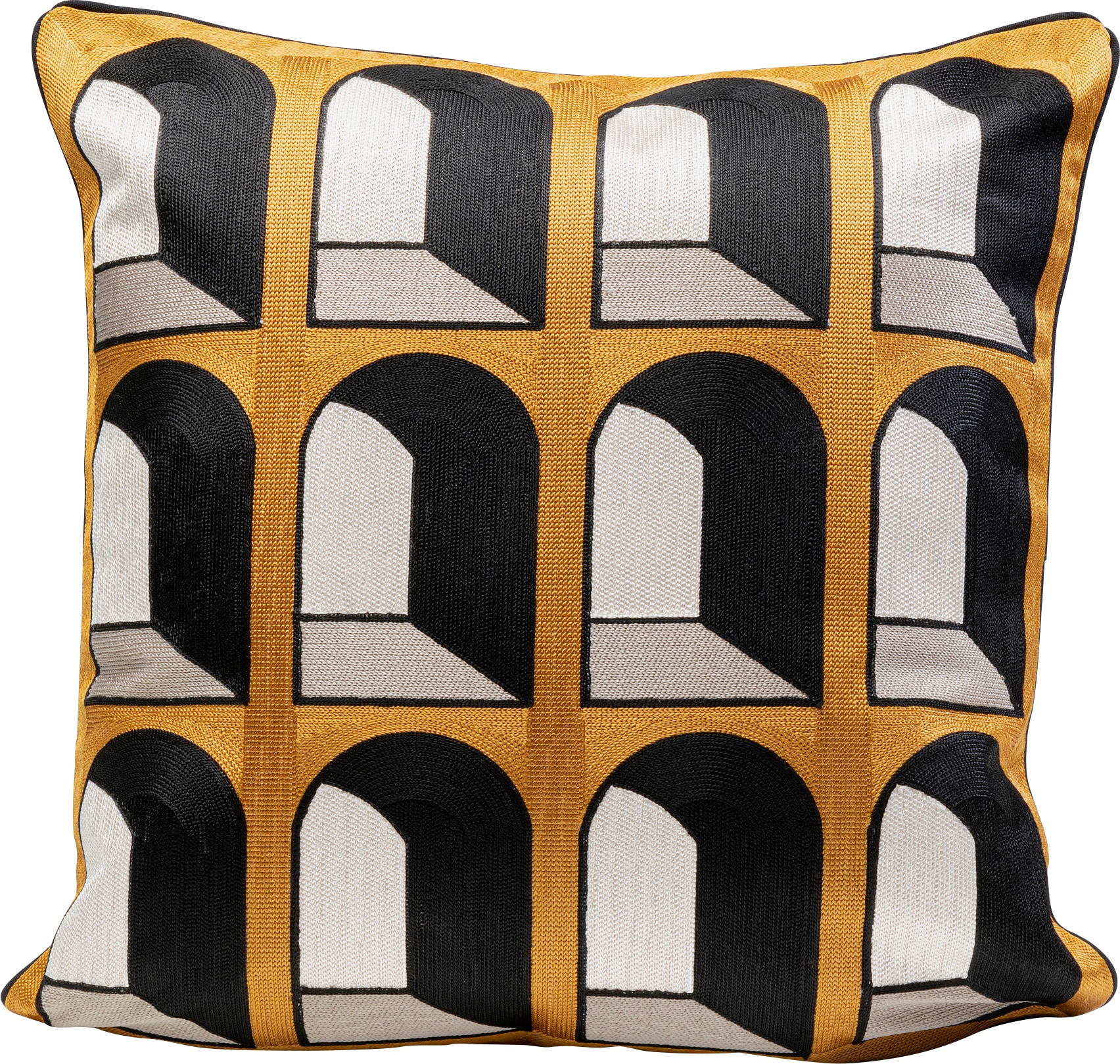 Kare Design Coussin décoratif »Coloseo, Kissenhülle mit Füllung, 50x50 cm« stützt Kopf und Nacken angenehm und sorgt für erholsamen Schlaf