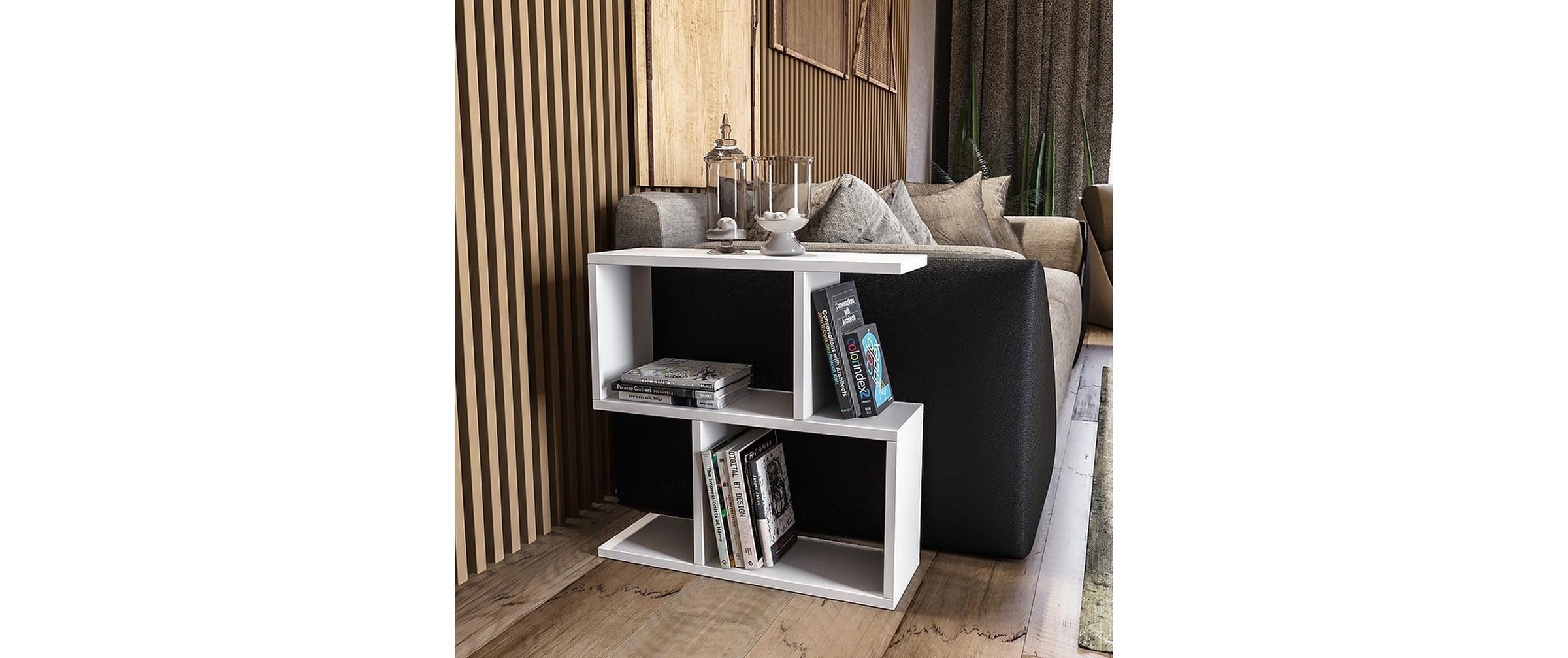 WOODY FASHION Regal »Life 60 x 60 x 20 cm, Weiss«