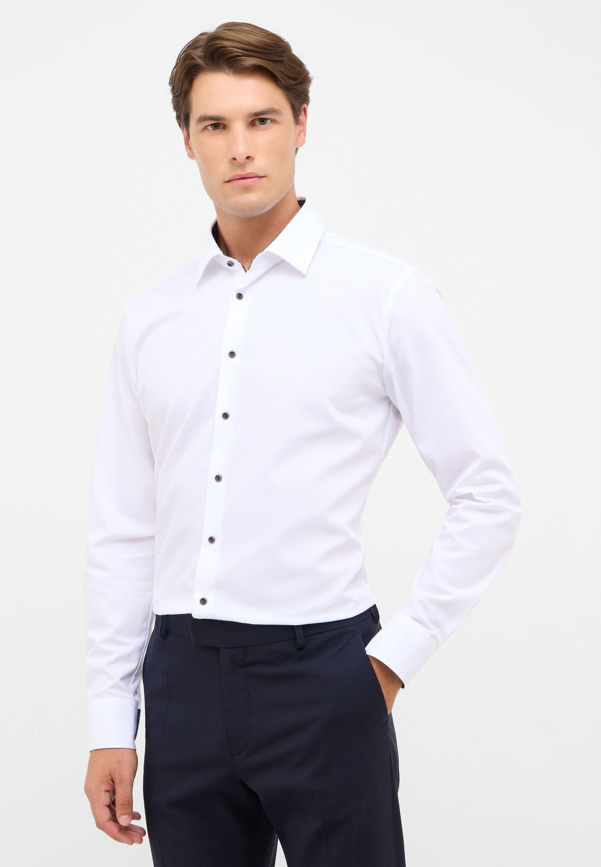 Eterna Langarmhemd »SLIM FIT« NON IRON (bügelfrei)
