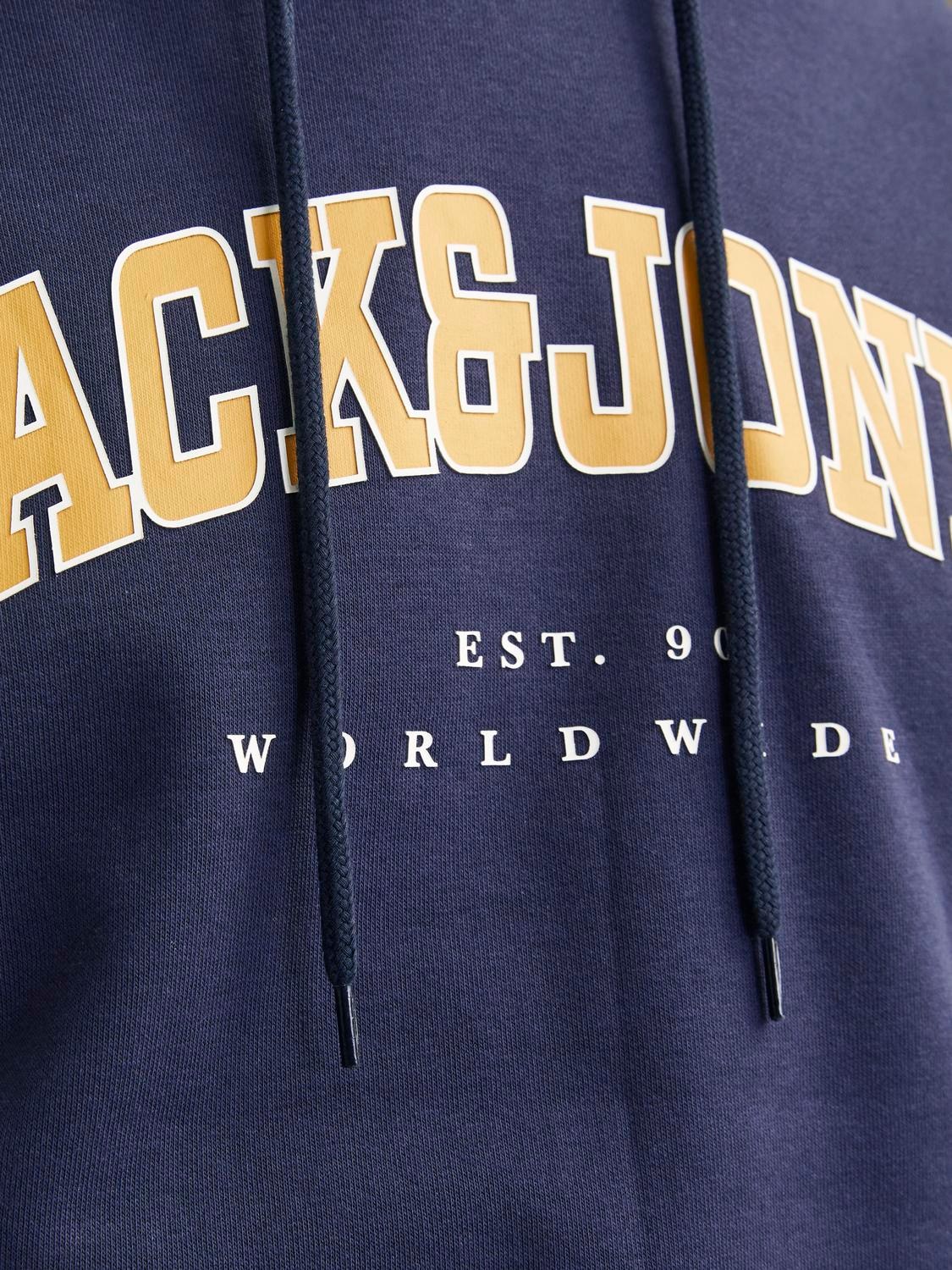 Jack & Jones Kapuzensweatshirt »JJECALEB VARSITY SWEAT HOOD NOOS«