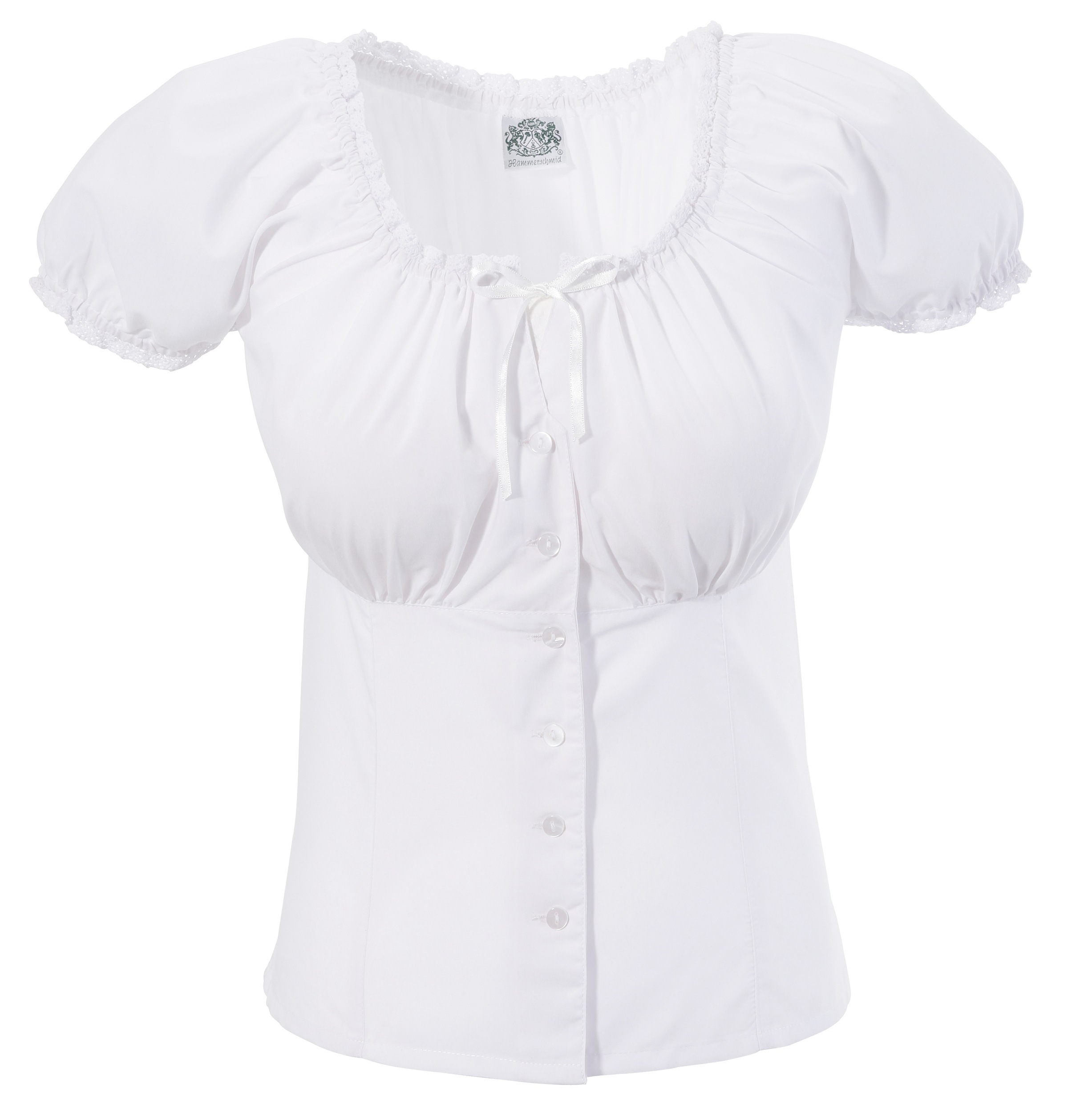 Trachtenbluse Damen mit Häkelspitze