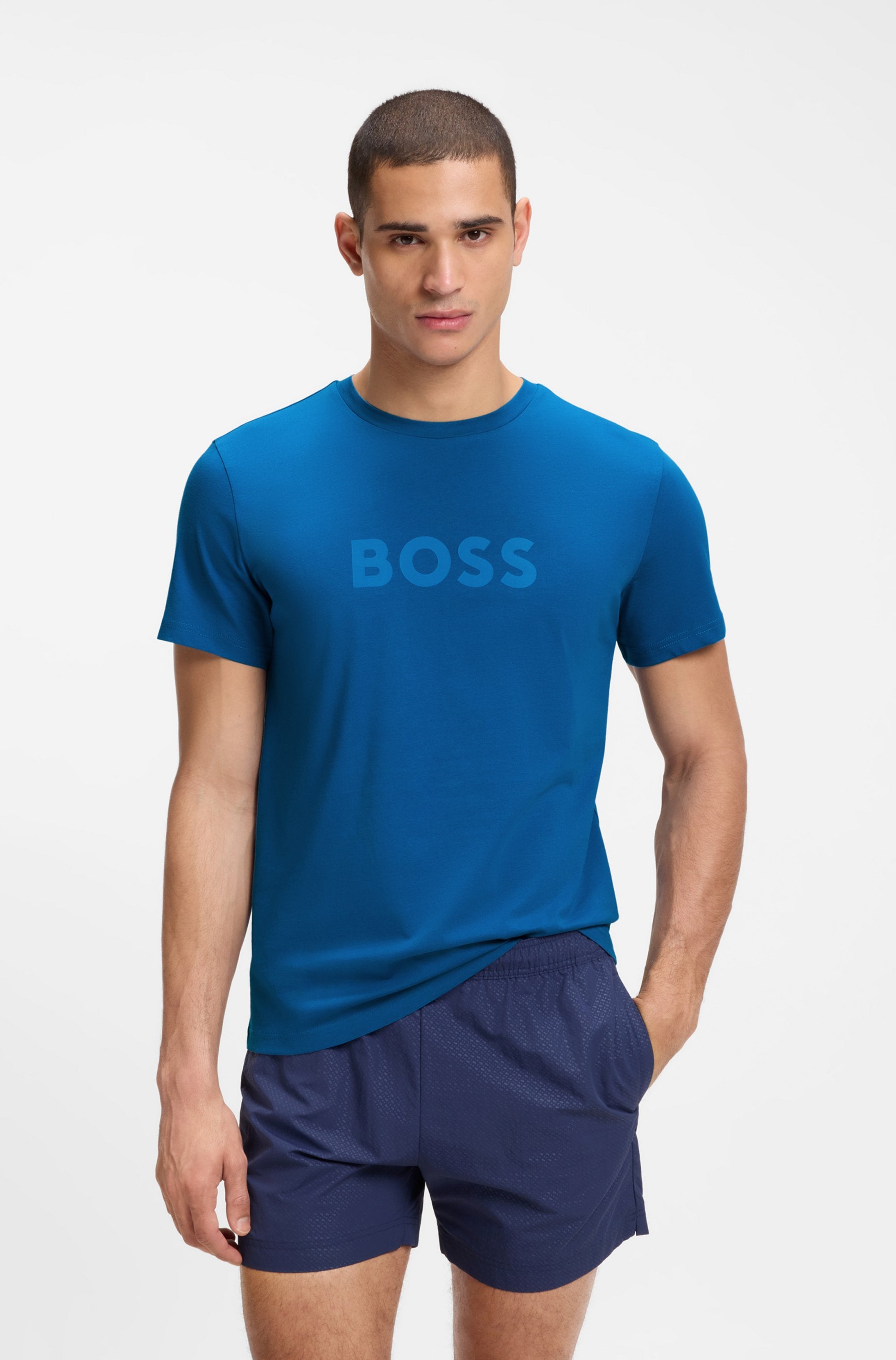 Image of BOSS Strandshirt "T-Shirt RN" mit UV Schutz (SPF 50+), Swimwear