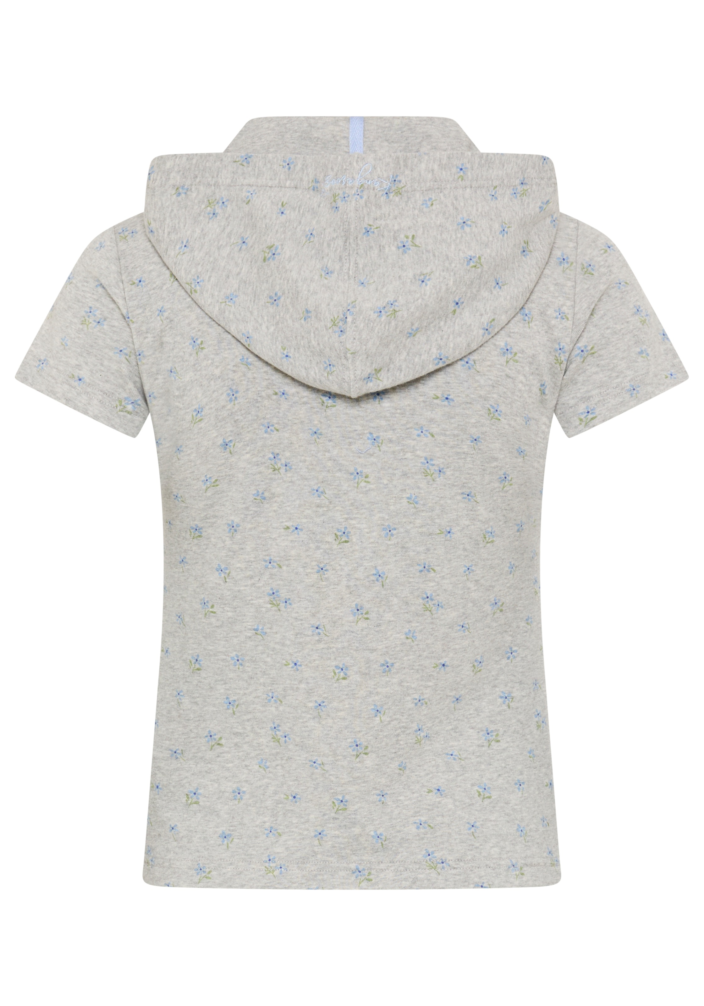 KangaROOS T-shirt à capuche figurbetonte Passform, Kurzarm, mit Kapuze, Rippware