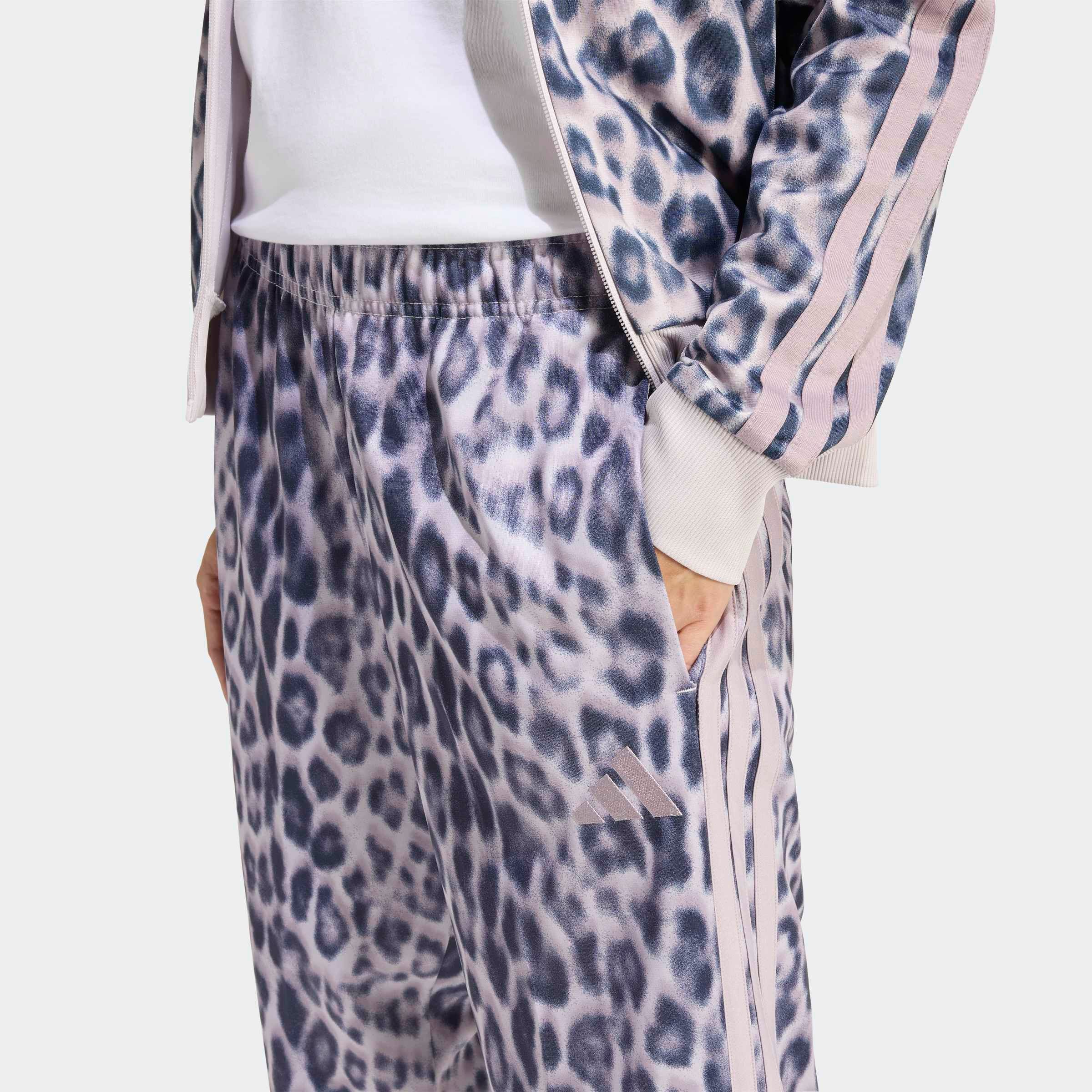 adidas Sportswear Trainingsanzug »W 3S TR TS FULL« 2 tlg. mit durchgehendem Reissverschluss, mit Stehkragen, mit Allover-Print