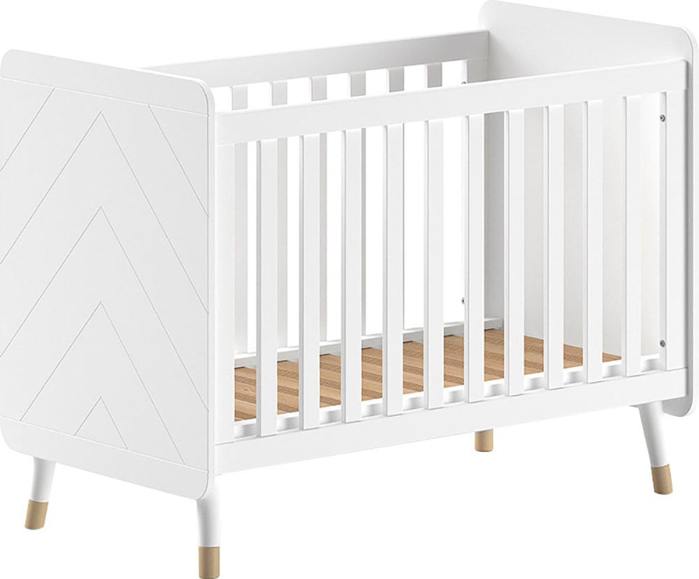 Vipack Ensemble de meubles pour bébé Fabriqué en Europe,  ensemble 4 pièces, tout pour la chambre d'enfant, finition satin blanc laqué