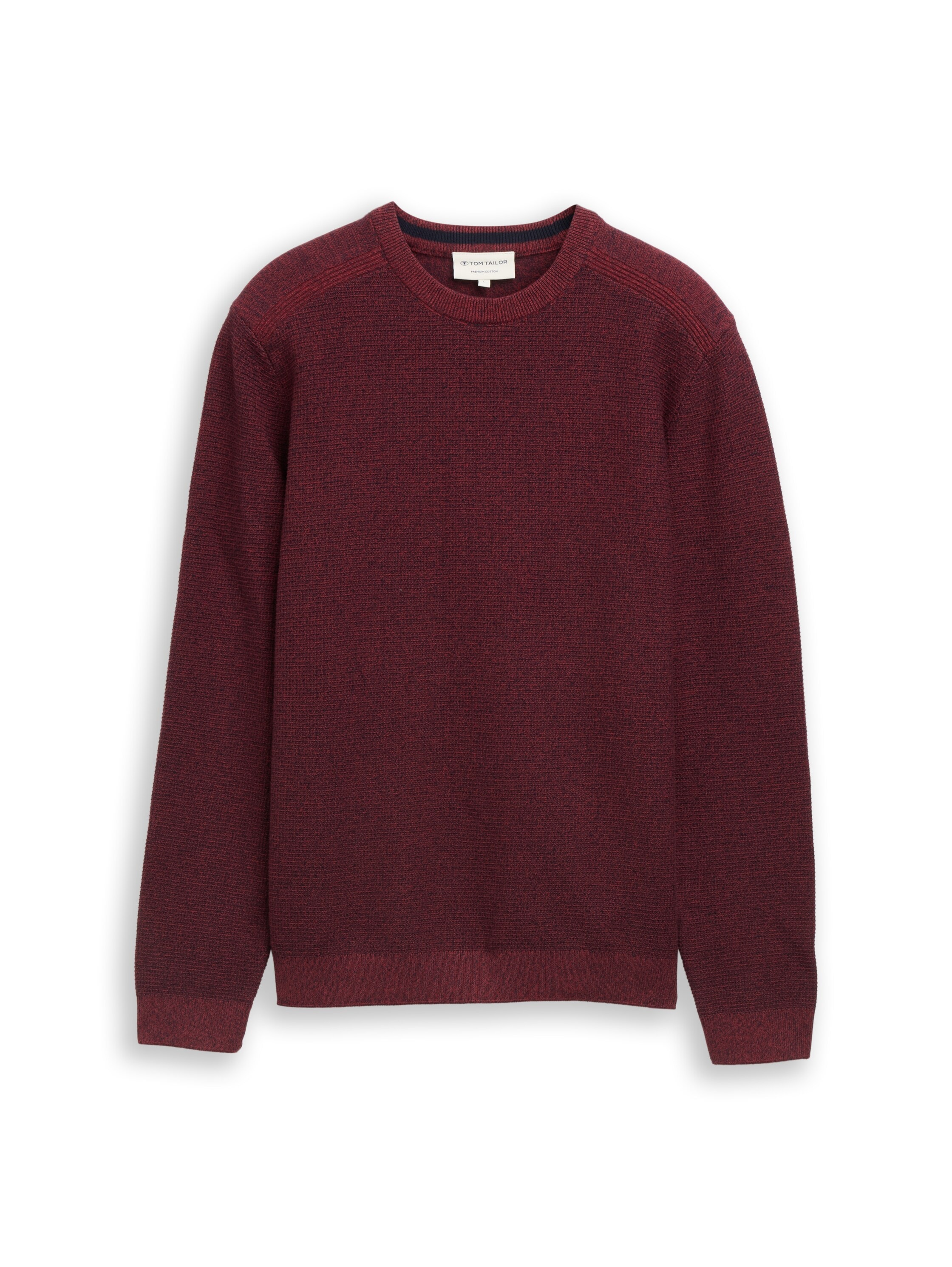 TOM TAILOR Pull en tricot En coton doux - col rond