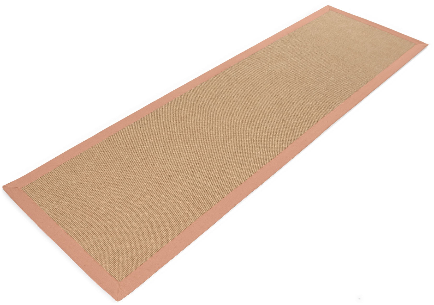 carpetfine Sisalteppich »Sisal,  auch als Läufer erhältlich«, rechteckig, 5 mm Höhe, mit farbiger Bordüre, Anti Rutsch Rückseite, viele Grössen, Wohnzimmer