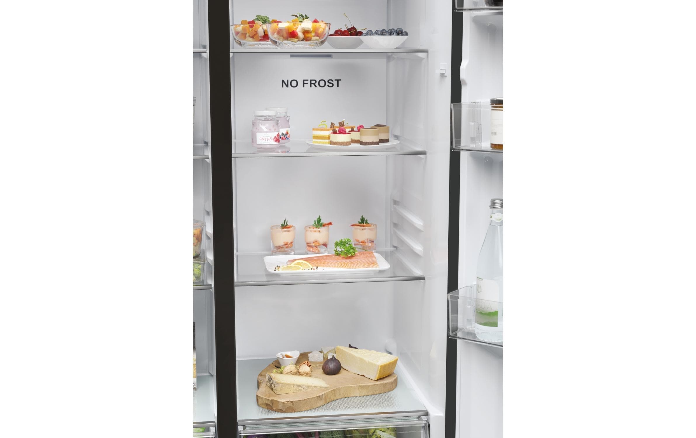 Haier Side-by-Side »Foodcenter HSR5918DIPB«, HSR5918DIPB, 177,5 cm hoch, 90,8 cm breit