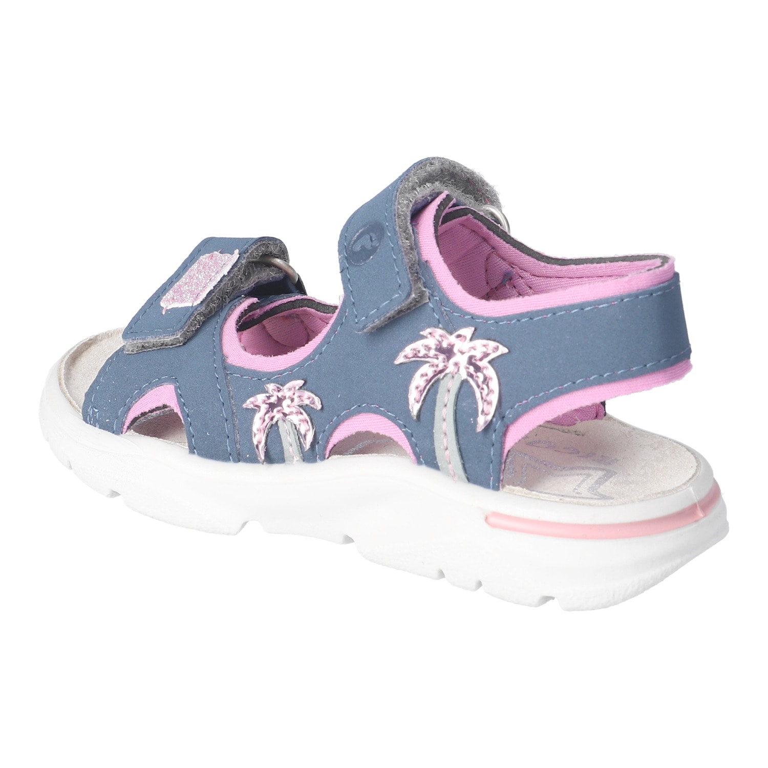 Ricosta Sandale »Carmi«  Chaussure à scratch avec paillettes, avec WMS, gabarit de taille à télécharger