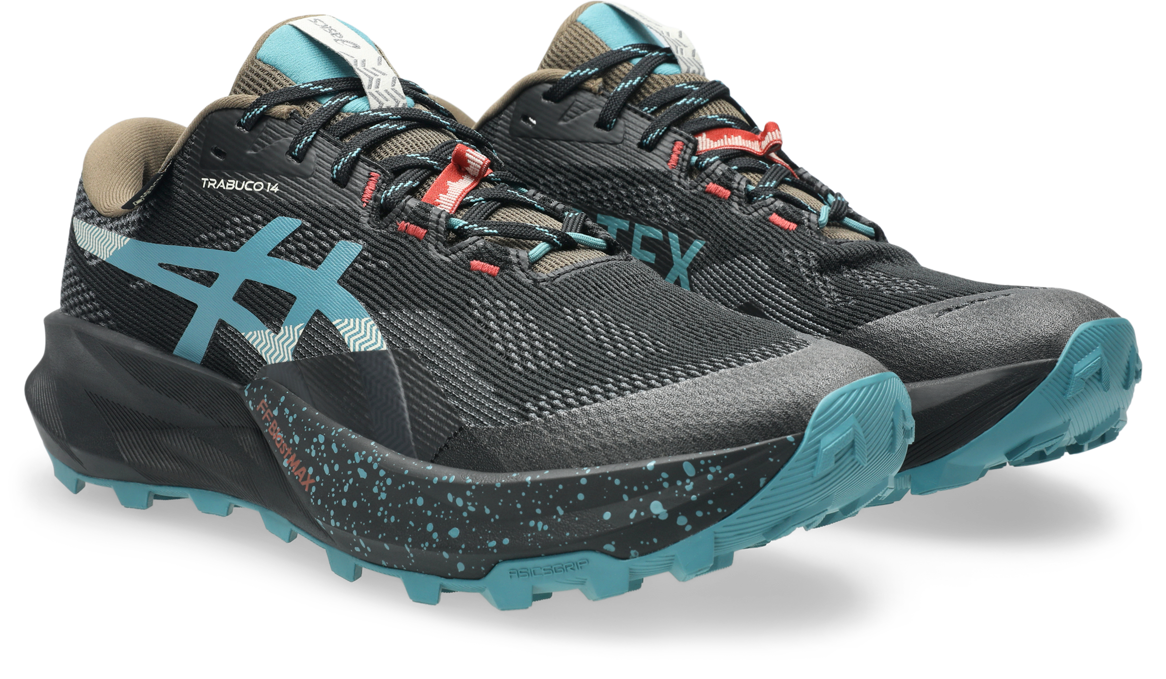 Image of Asics Trailrunningschuh "TRABUCO 14 Gore-Tex" 2 tlg. wasserdicht, profiliertes Gummi-Laufsohlenprofil, mit Schnürung
