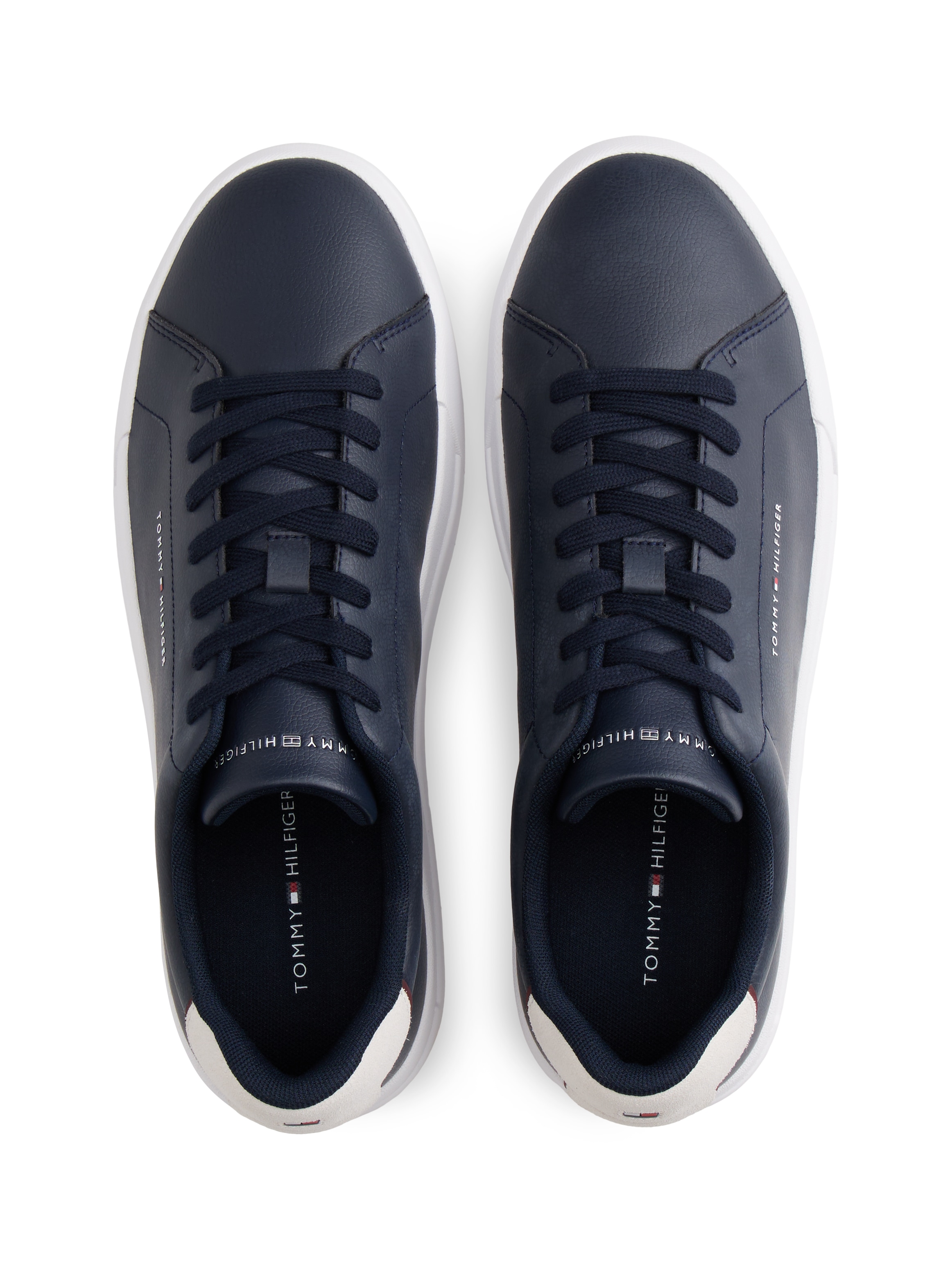 Tommy Hilfiger Sneaker »TH COURT LTH DETAIL ESS«  , Freizeitschuh, Halbschuh, Schnürschuh mit seitlichem Logoschriftzug
