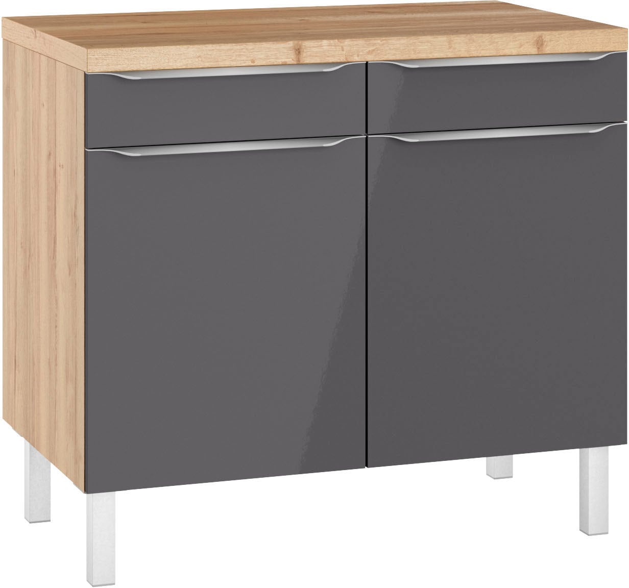 OPTIFIT Unterschrank »Lilly2«, Breite 100 cm, 2 Türen, 2 Einlegeböden