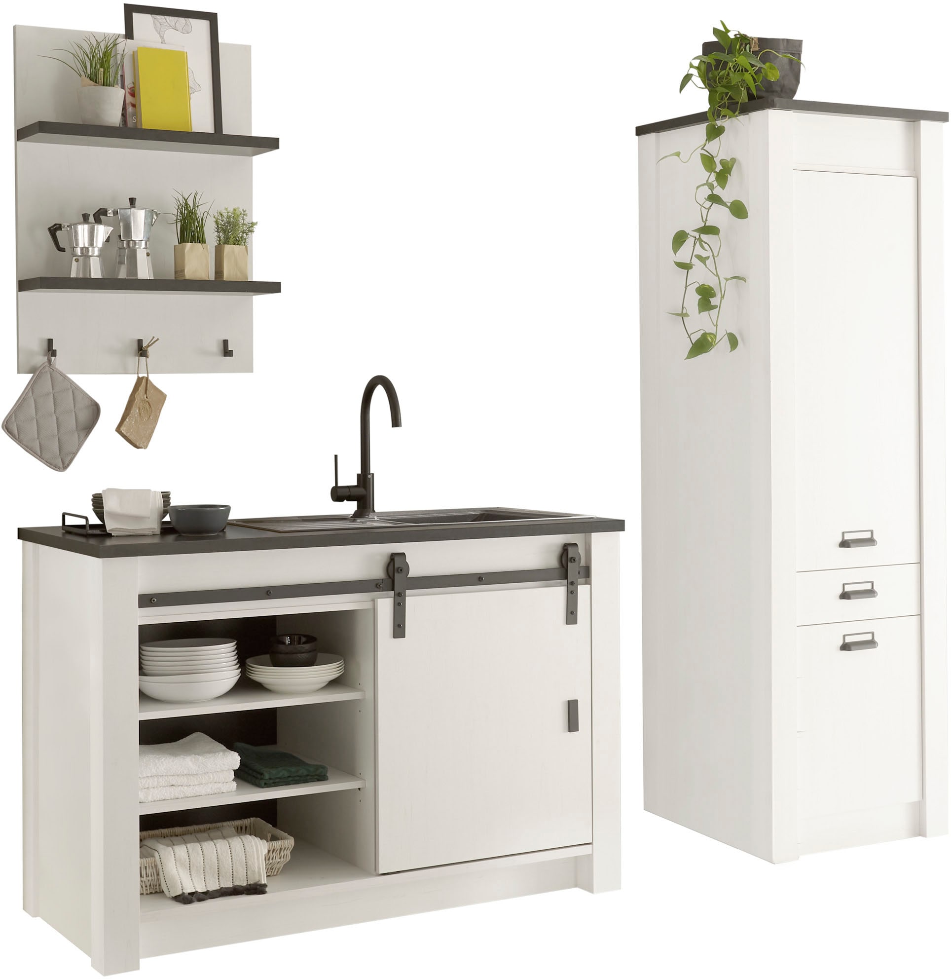 Image of Home affaire Küche "Sherwood" Breite 210 cm, ohne E-Geräte