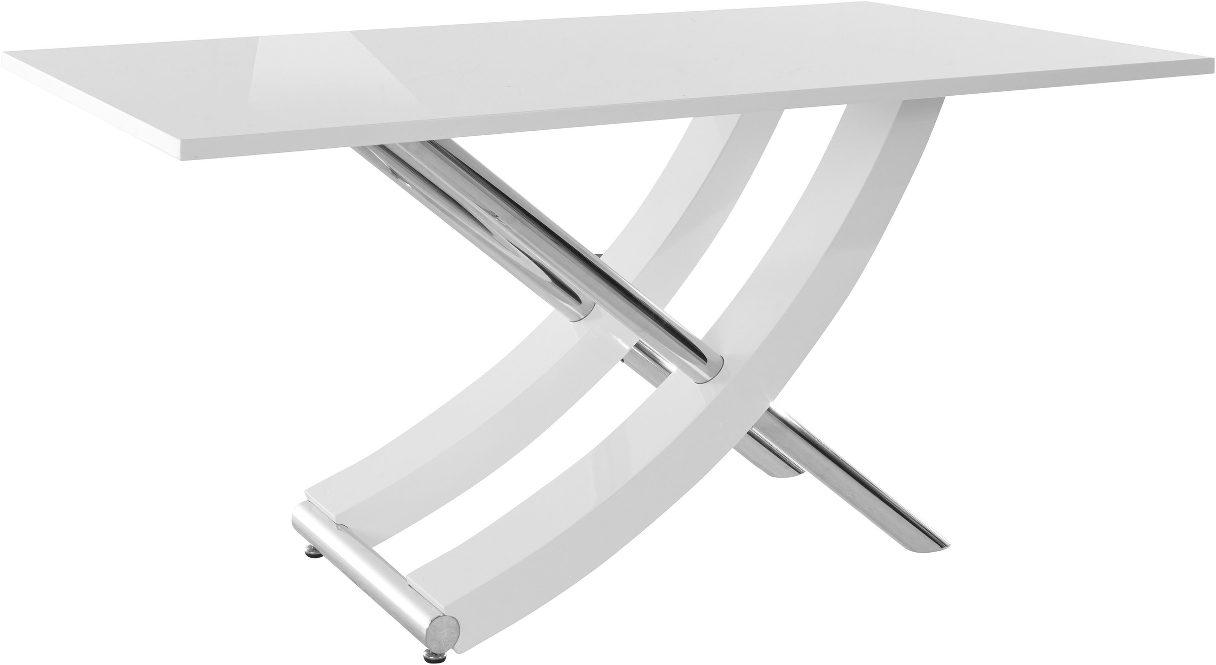 Image of GOODproduct Esstisch "Kaleo" Hochglanz, mit Chromabsetzen, Breite 160 cm