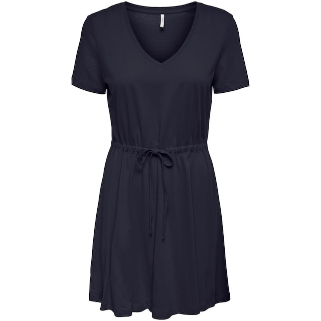 ♕ ONLY Minikleid »ONLMAY S/S V-NECK SHORT DRESS JRS NOOS« versandkostenfrei  bestellen