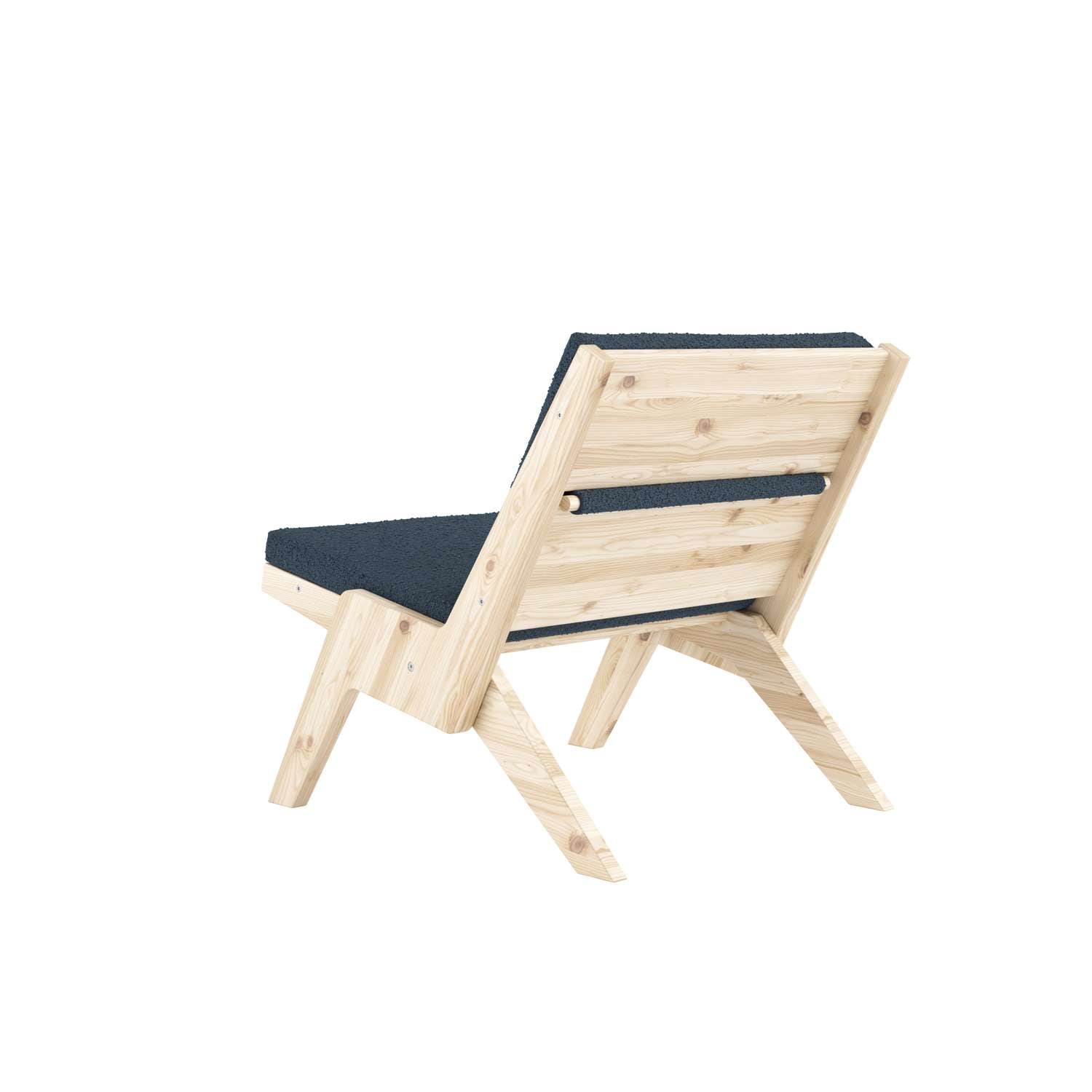 Karup Design Fauteuil lounge »Sway Lounge Chair, ohne Armlehnen, aus FSC®-zertifiziertem Massivholz« Matratze mit Bouclé-Bezug in mehreren Farben, Made in Europe