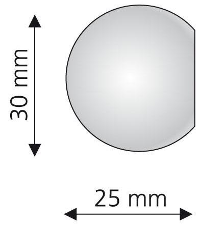 Liedeco Gardinenstangen-Endstück »Bologna«, (Set, 2 St.), für Gardinenstangen Ø 16 mm