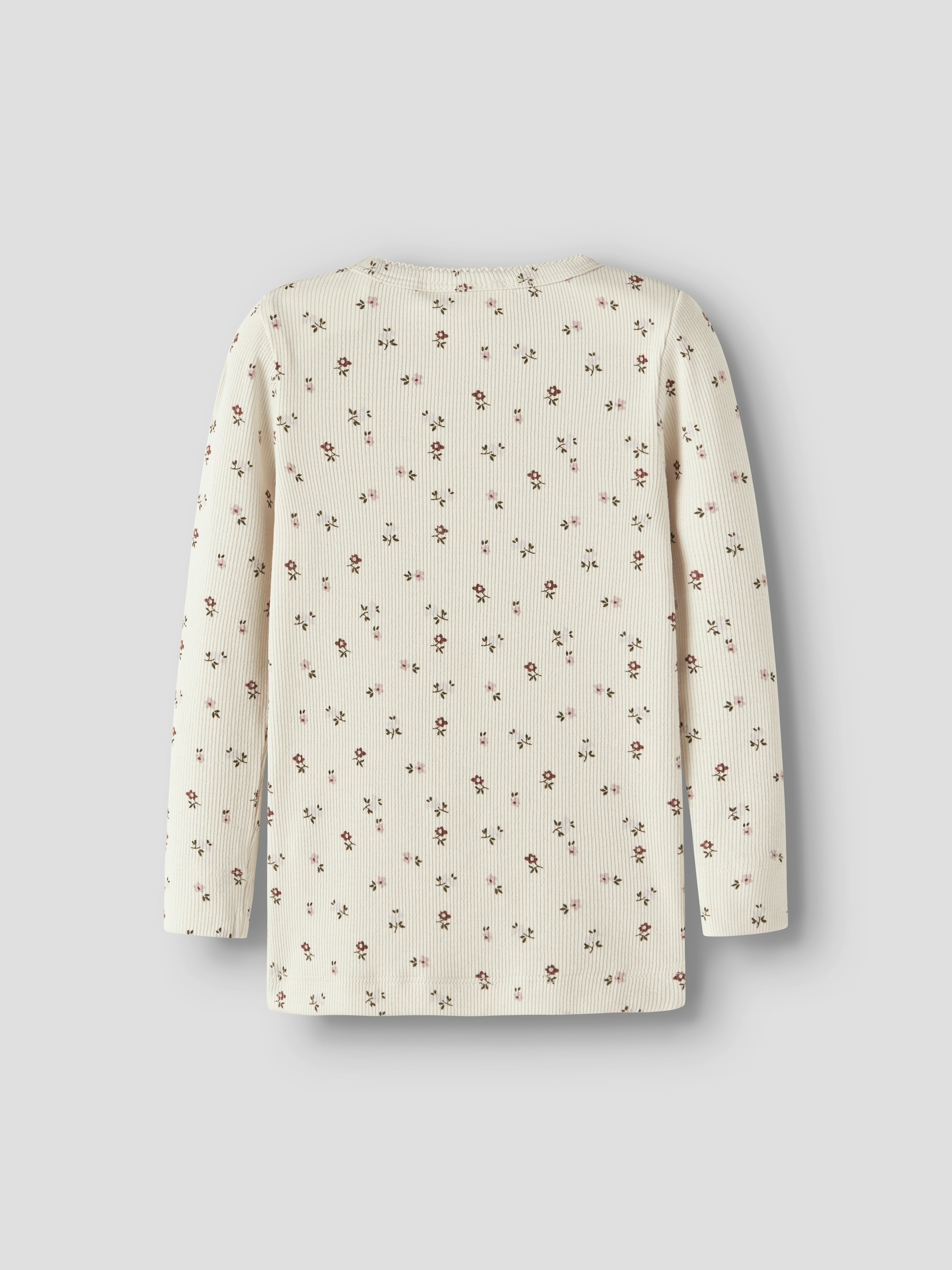 Lil' Atelier T-shirt à manches longues »NMFGAGO LS SLIM TOP LIL NOOS« weiche Jersey Rippqualität