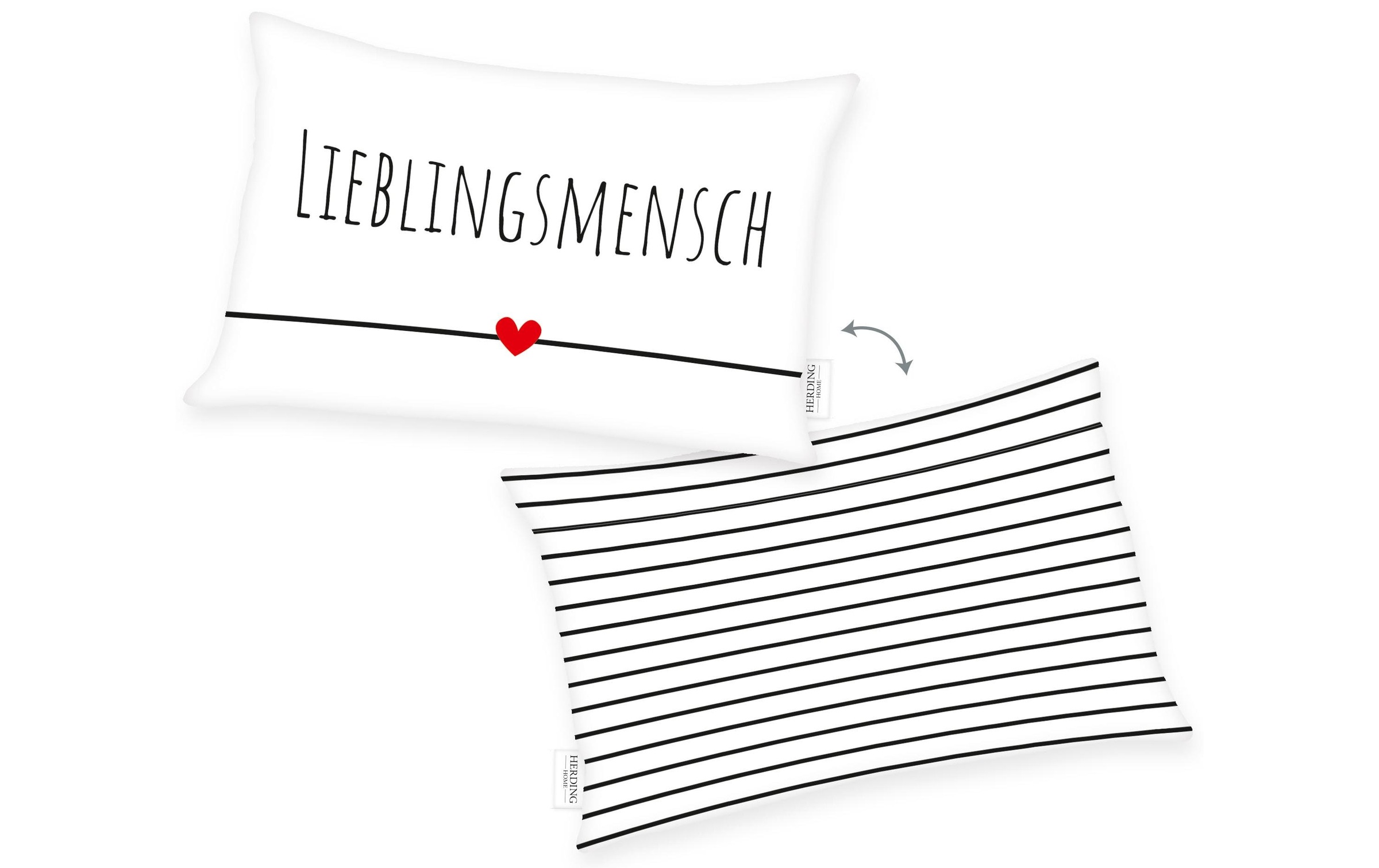 Image of Herding Dekokissen "Lieblingsmensch 30 cm x 50 cm"